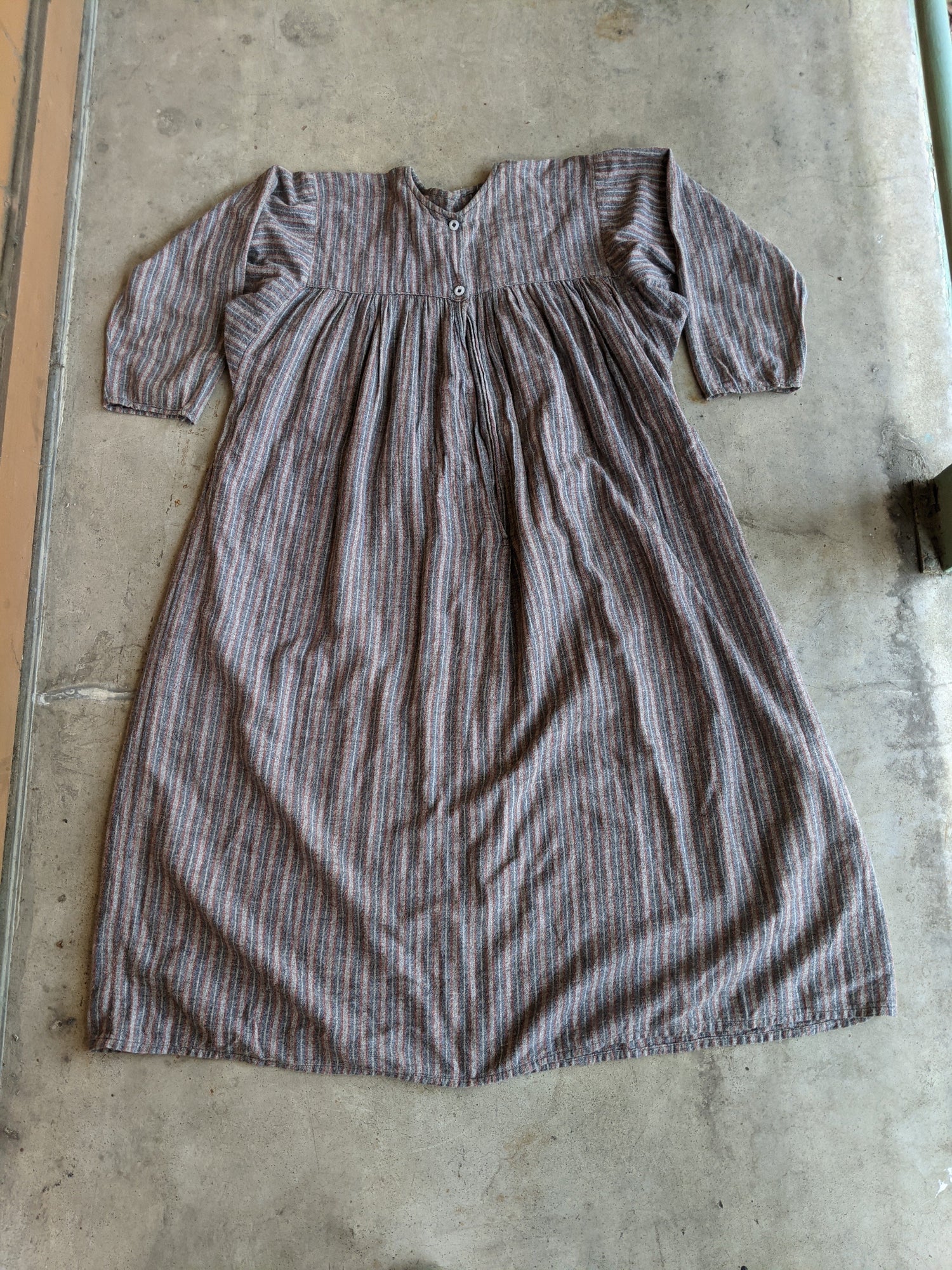 1910s-1920s Flannel Nightgown