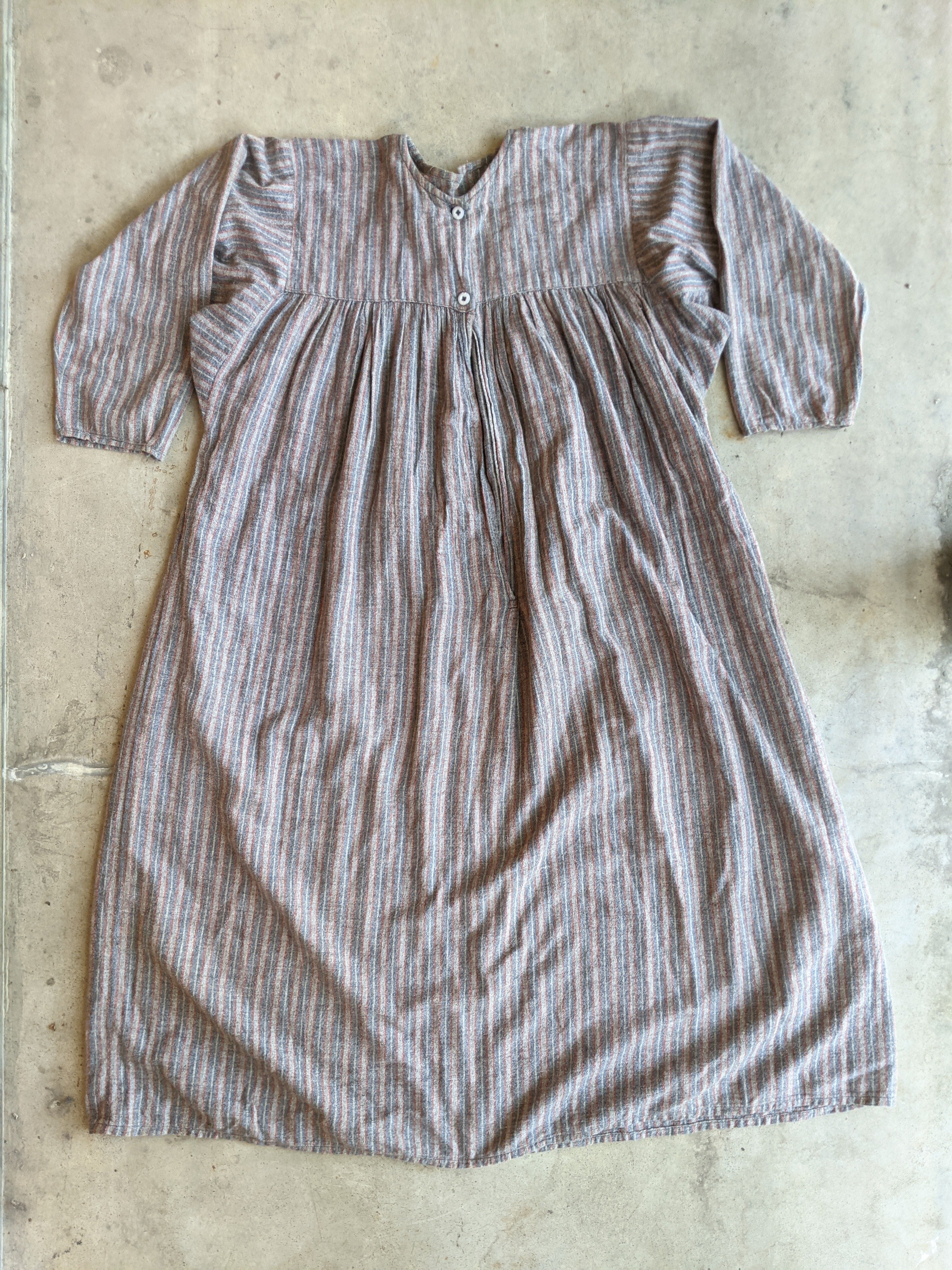 1910s-1920s Flannel Nightgown