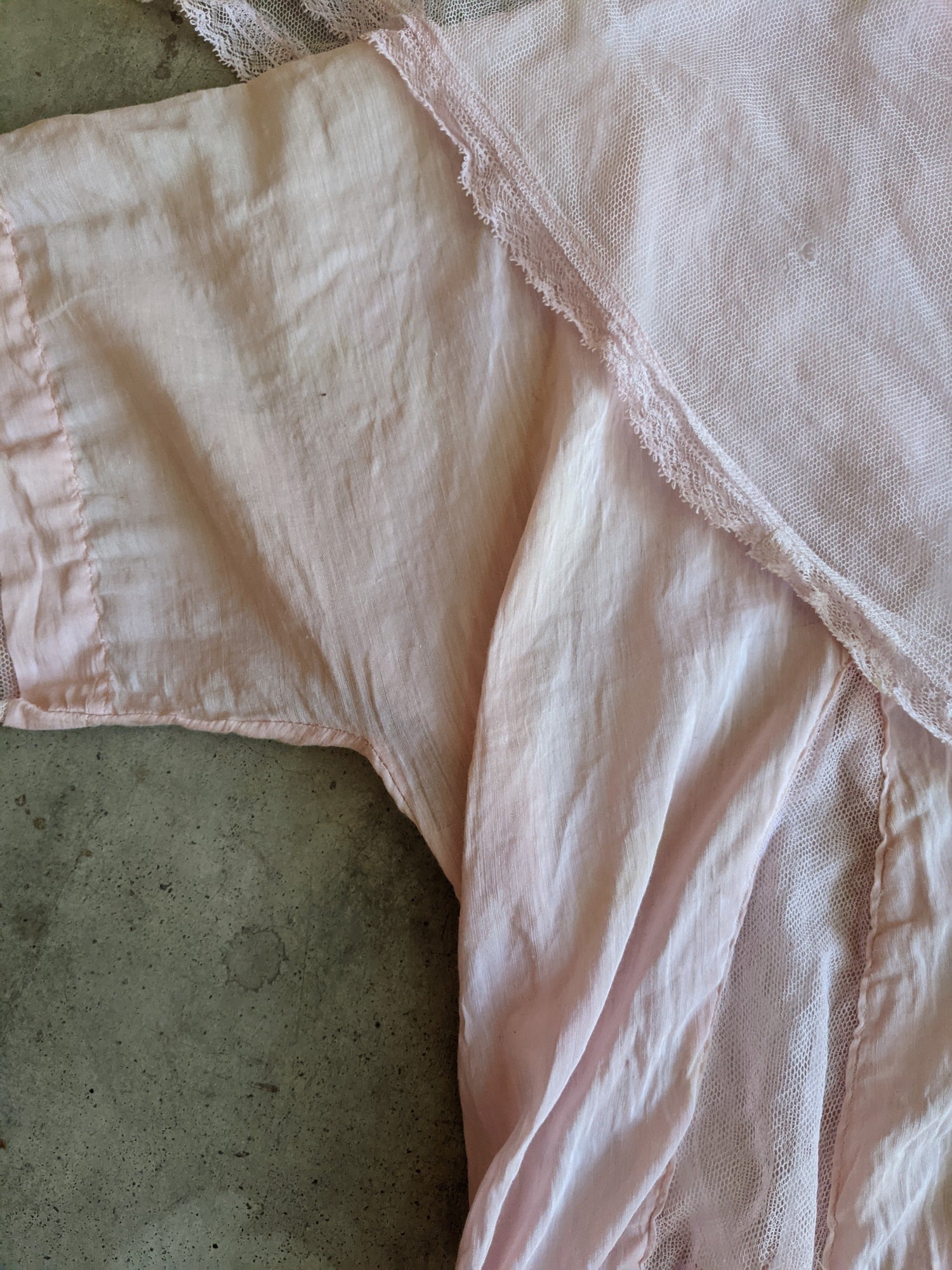 1910s Pink Cotton Dress