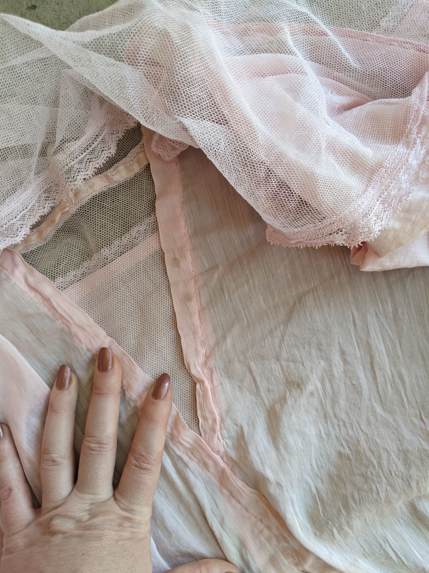 1910s Pink Cotton Dress
