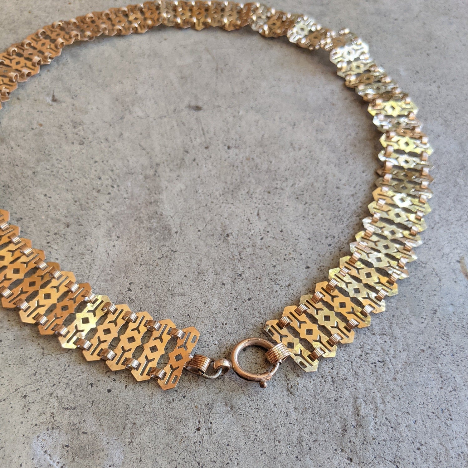 19th C. Gold Filled Fancy Chain