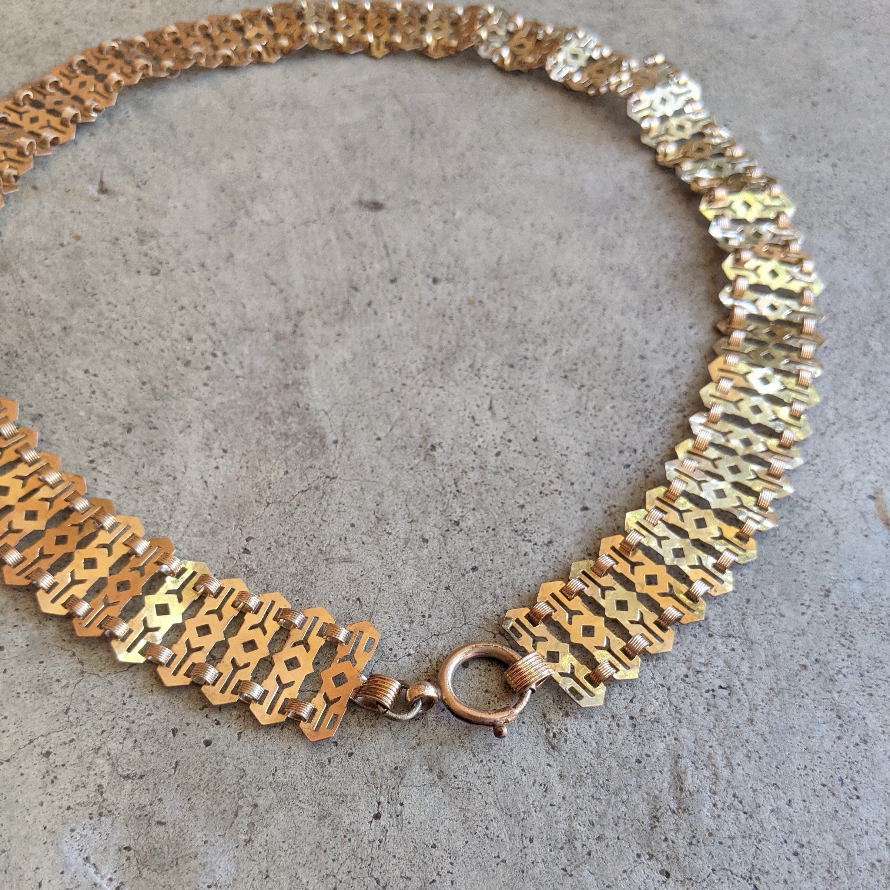 19th C. Gold Filled Fancy Chain