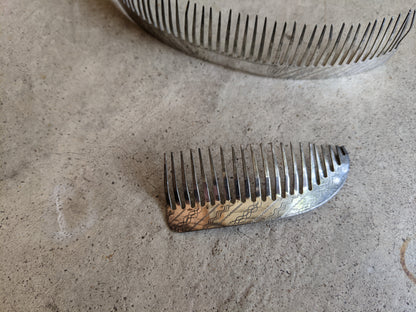 19th C. Silver Hair Comb Set