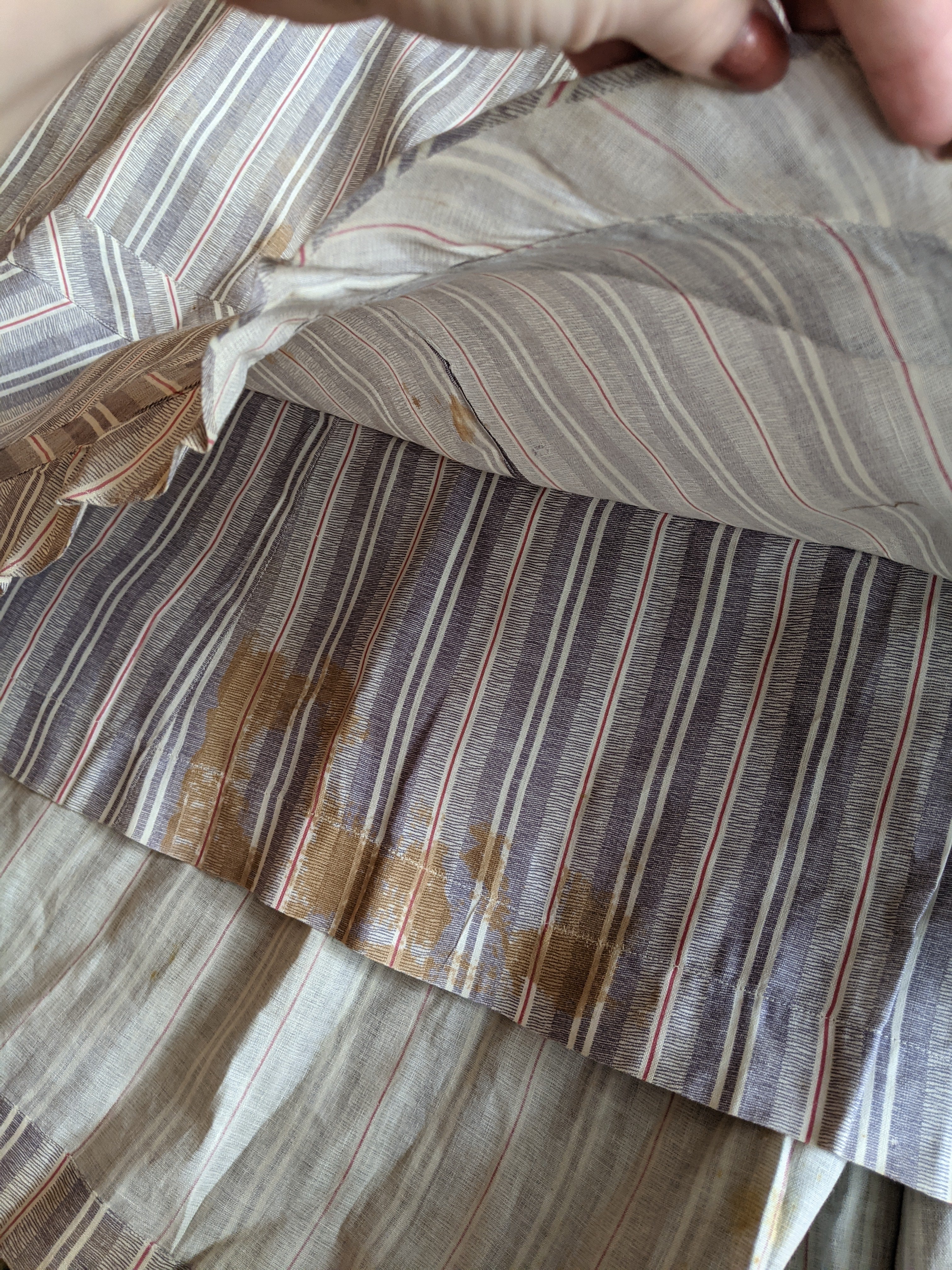 1880s Cotton Dress + Skirt