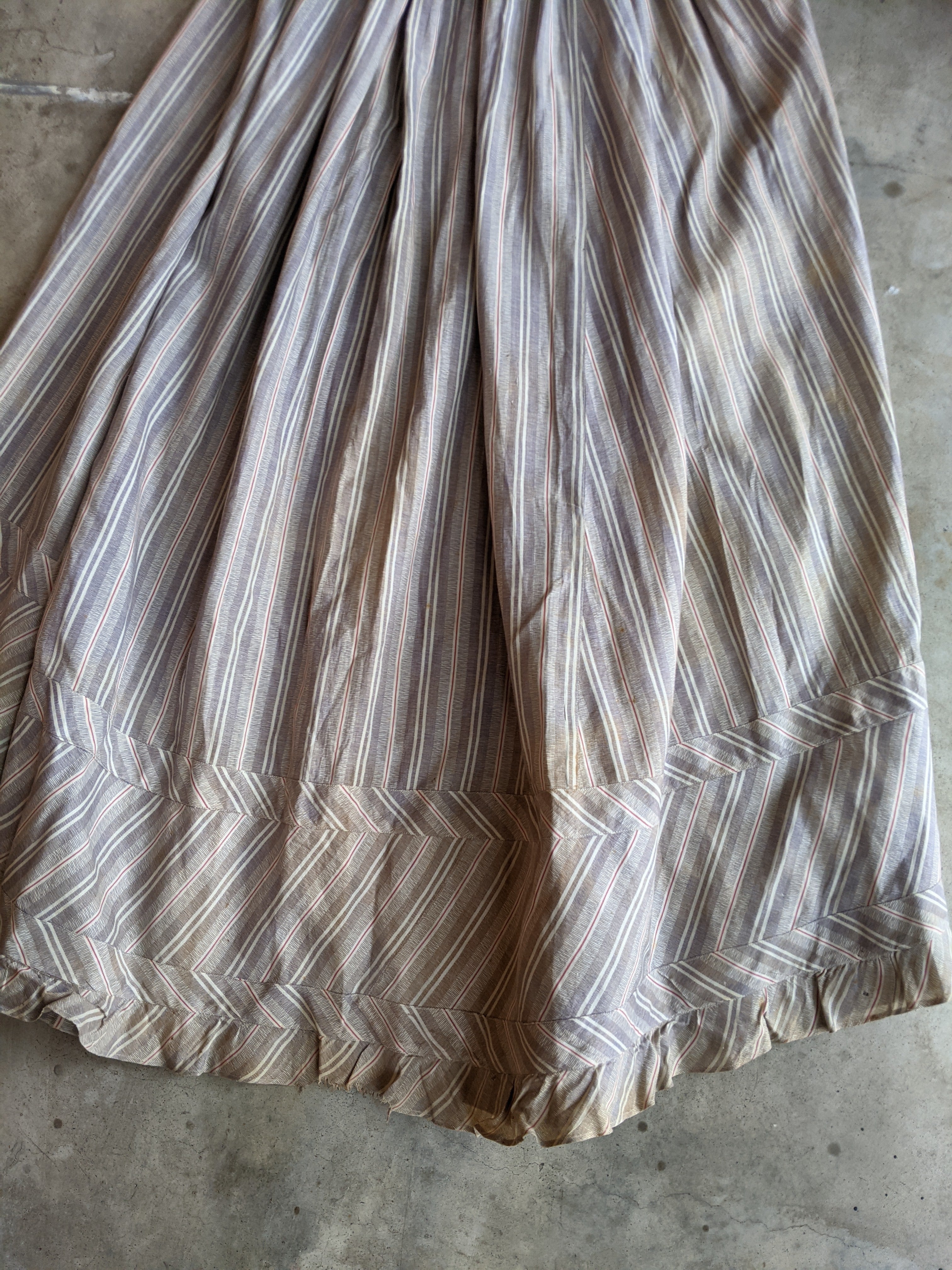1880s Cotton Dress + Skirt