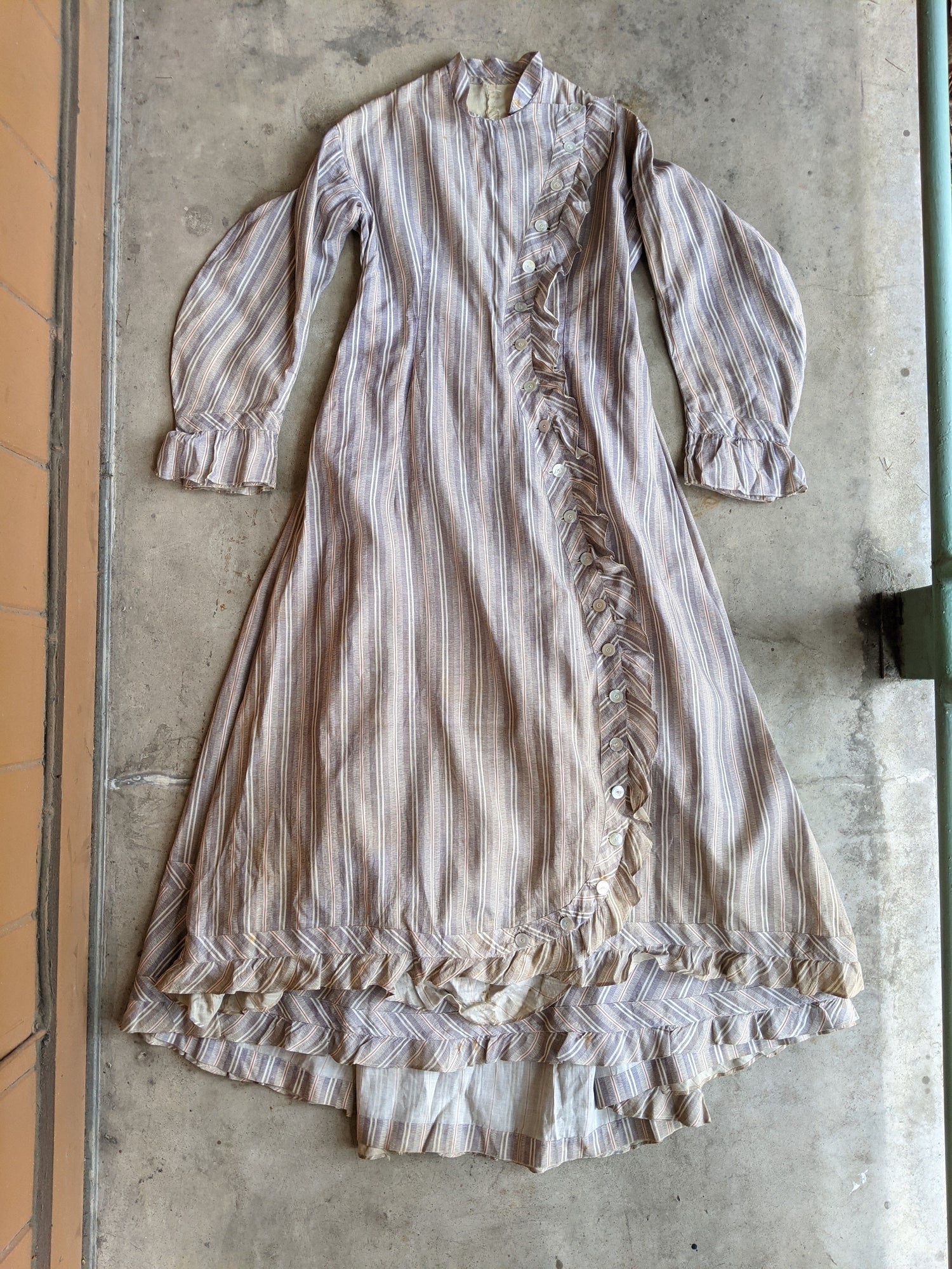 1880s Cotton Dress + Skirt