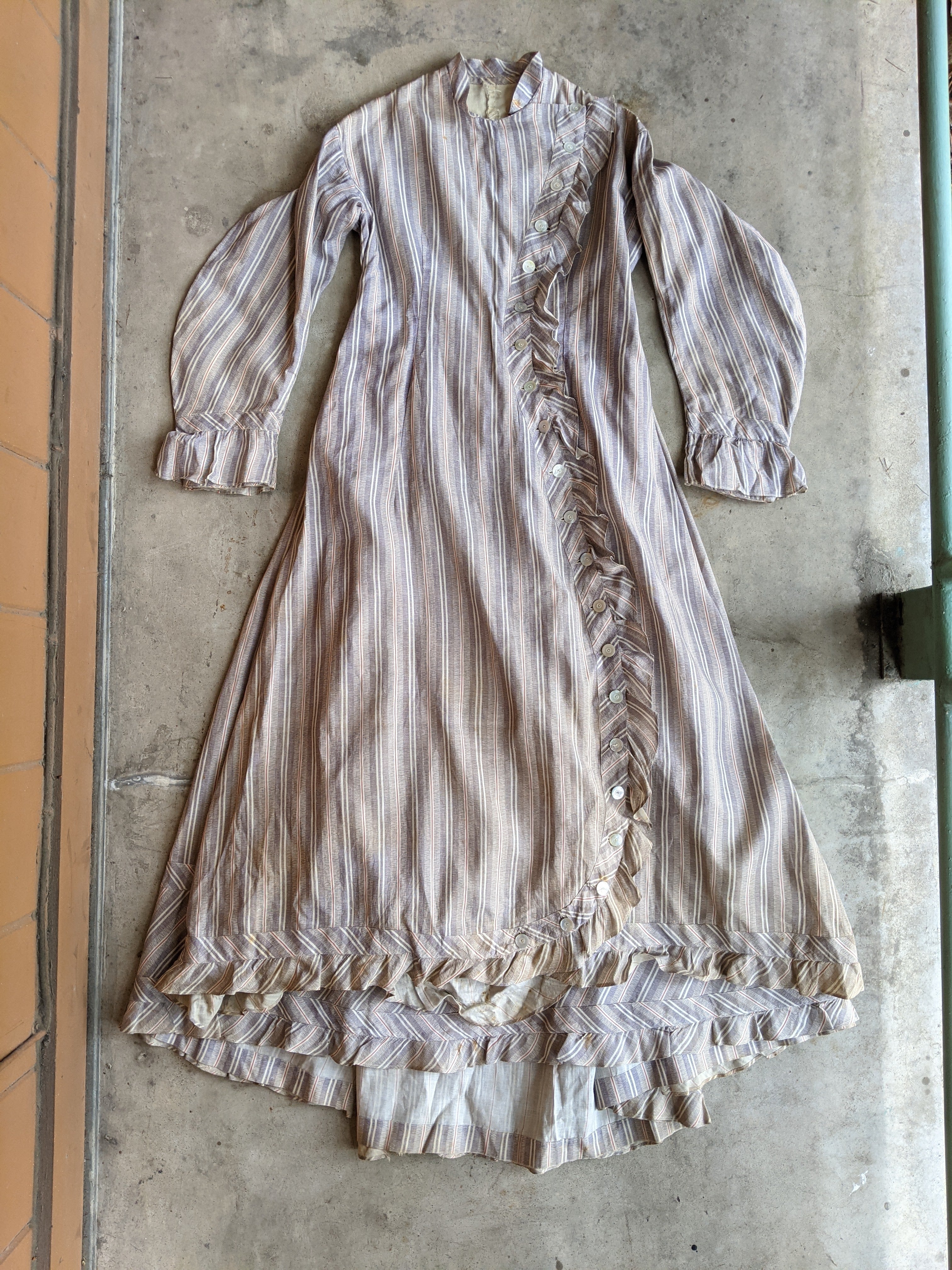 1880s Cotton Dress + Skirt