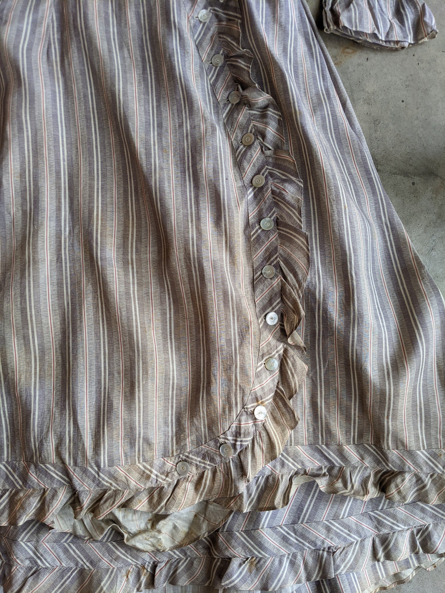 1880s Cotton Dress + Skirt