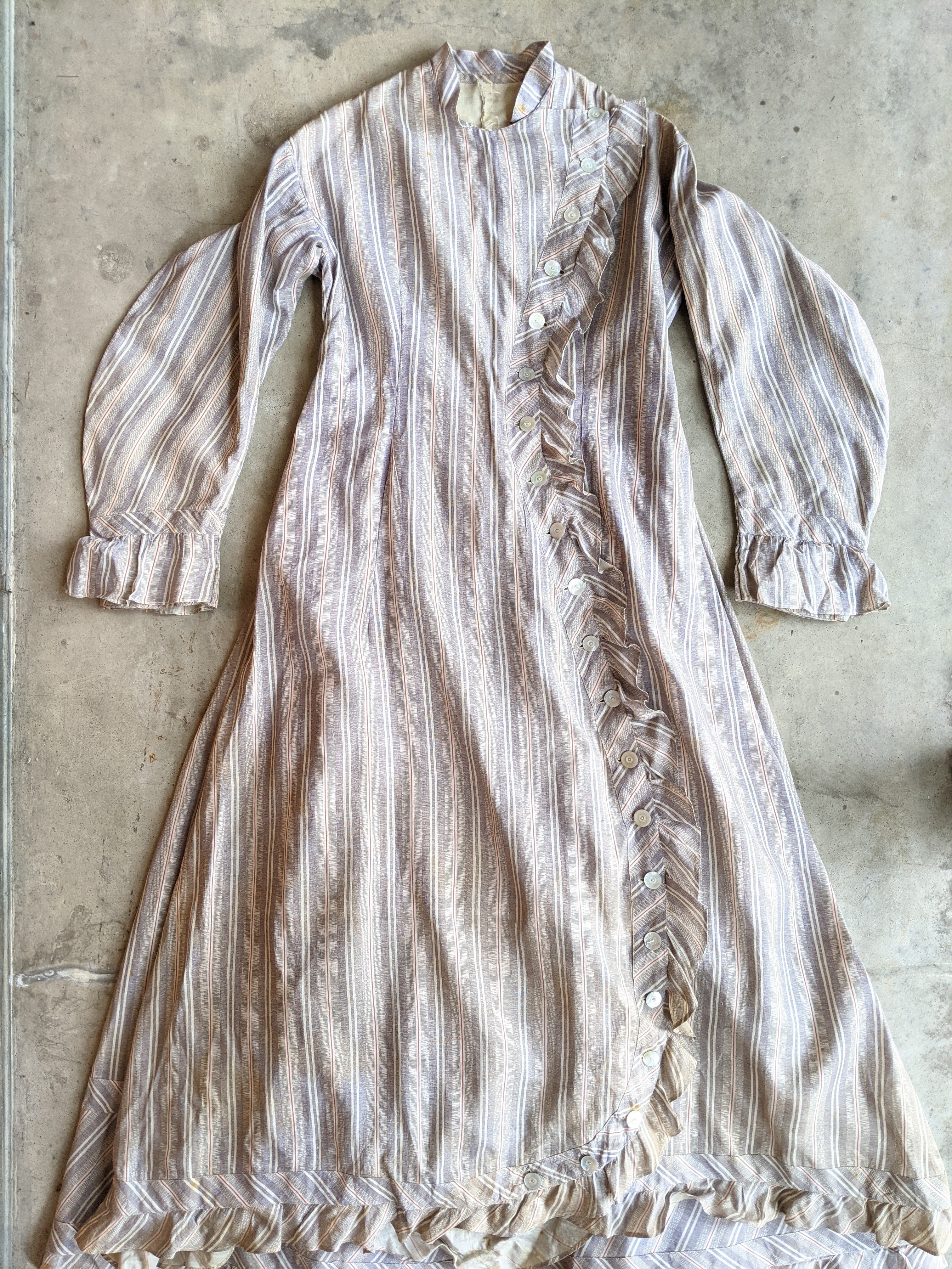 1880s Cotton Dress + Skirt