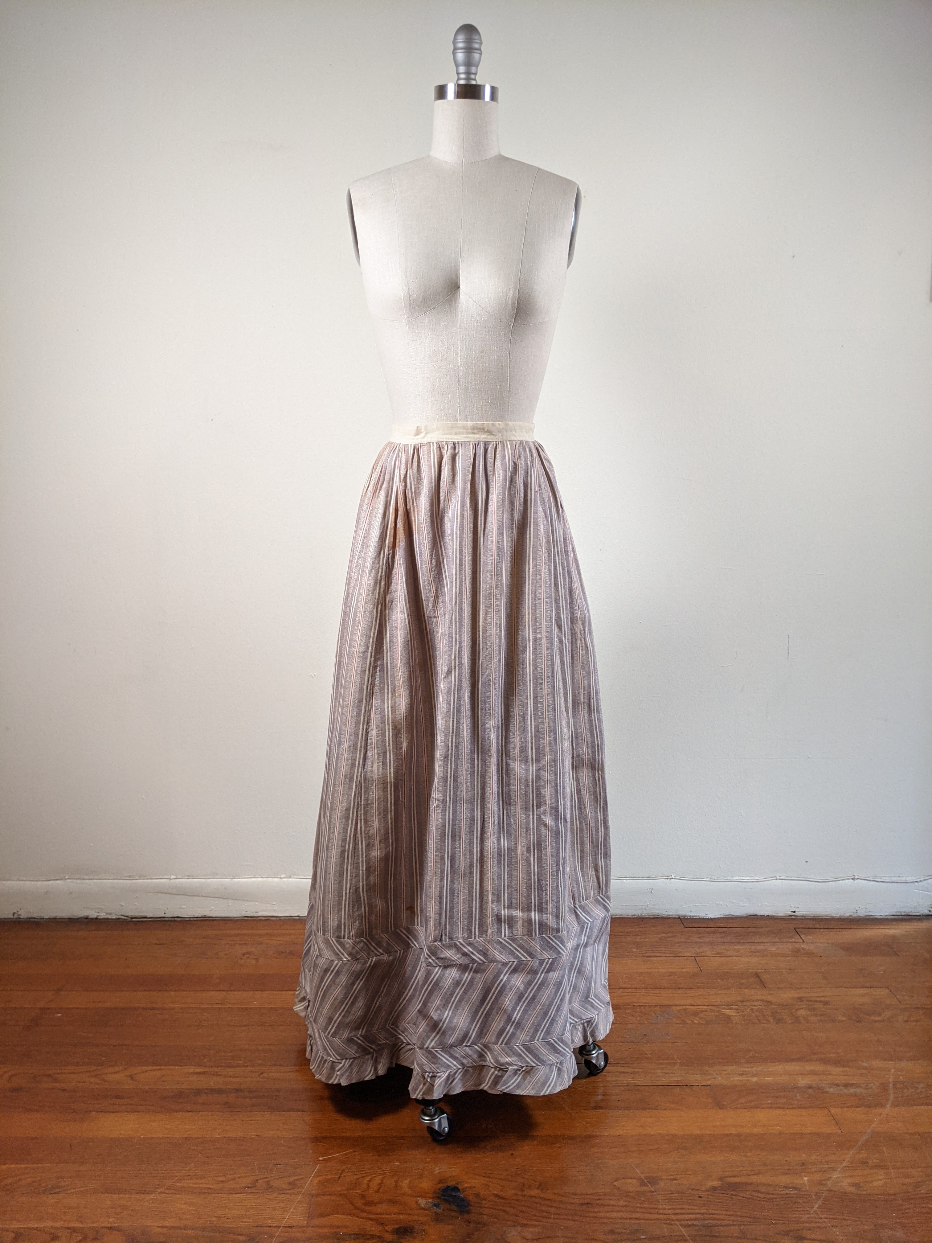 1880s Cotton Dress + Skirt