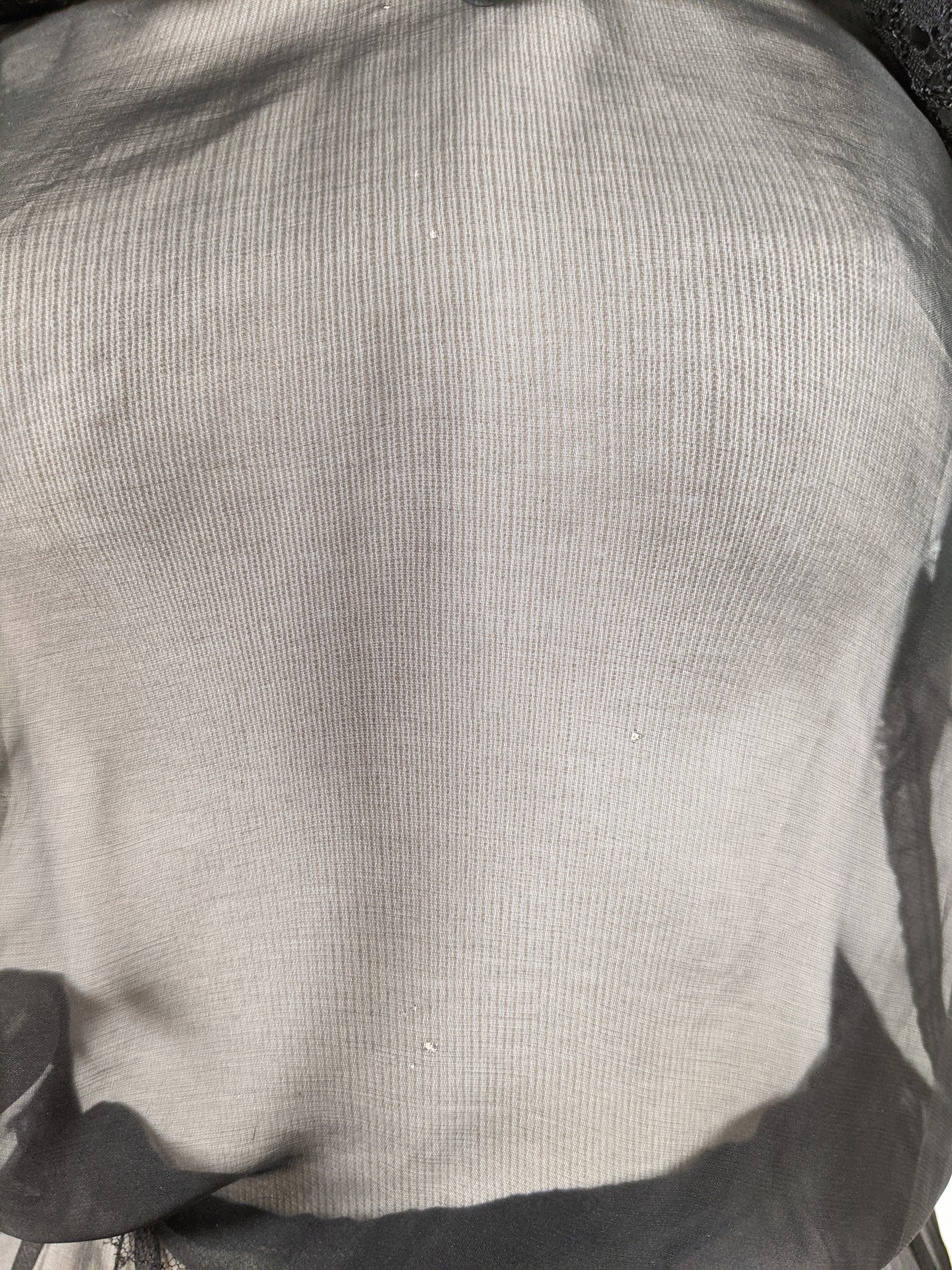 1930s Black Silk + Lace Dress