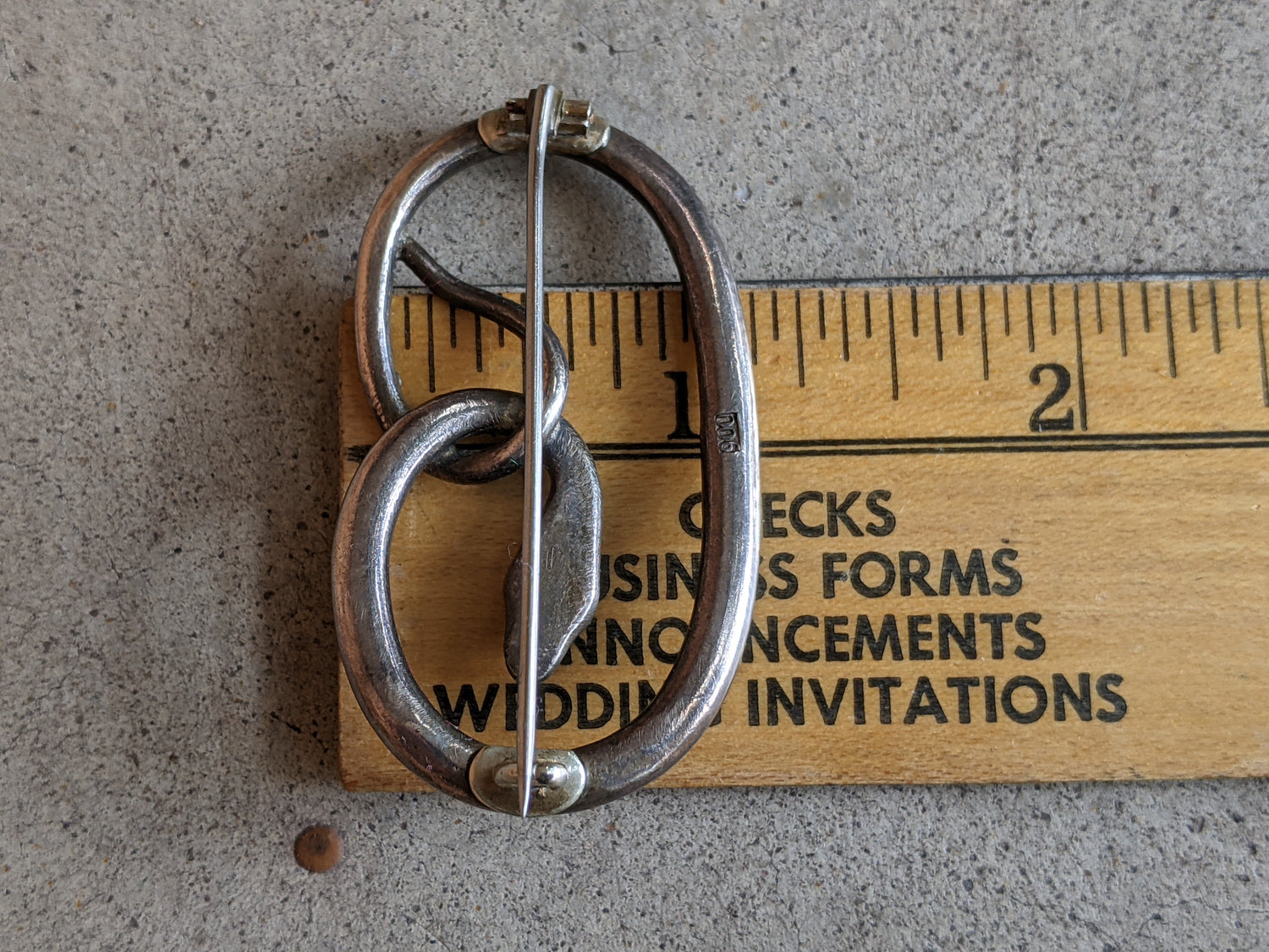 C. 1890s Silver Turquoise Snake Brooch