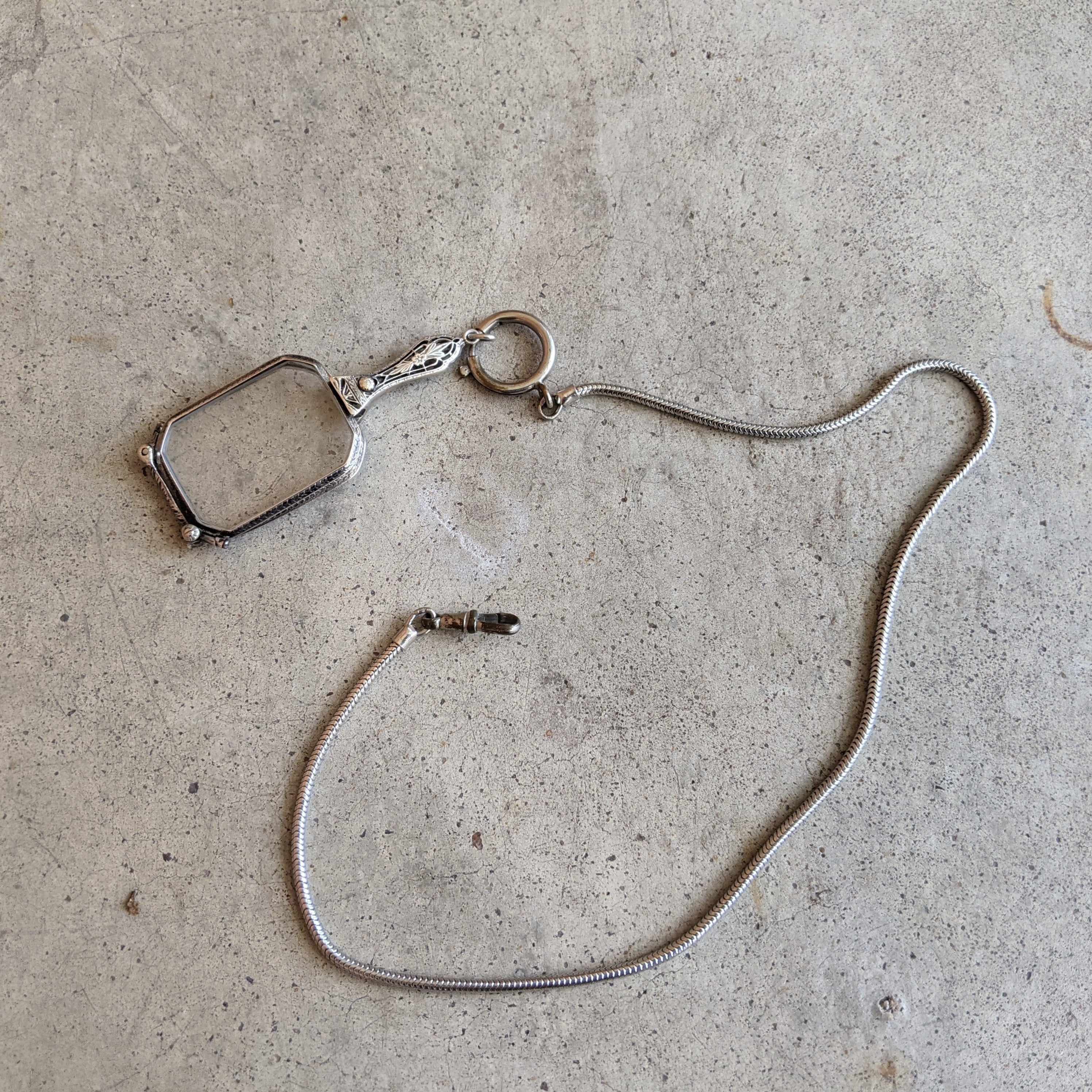 1900s-1910s Sterling Silver Lorgnette