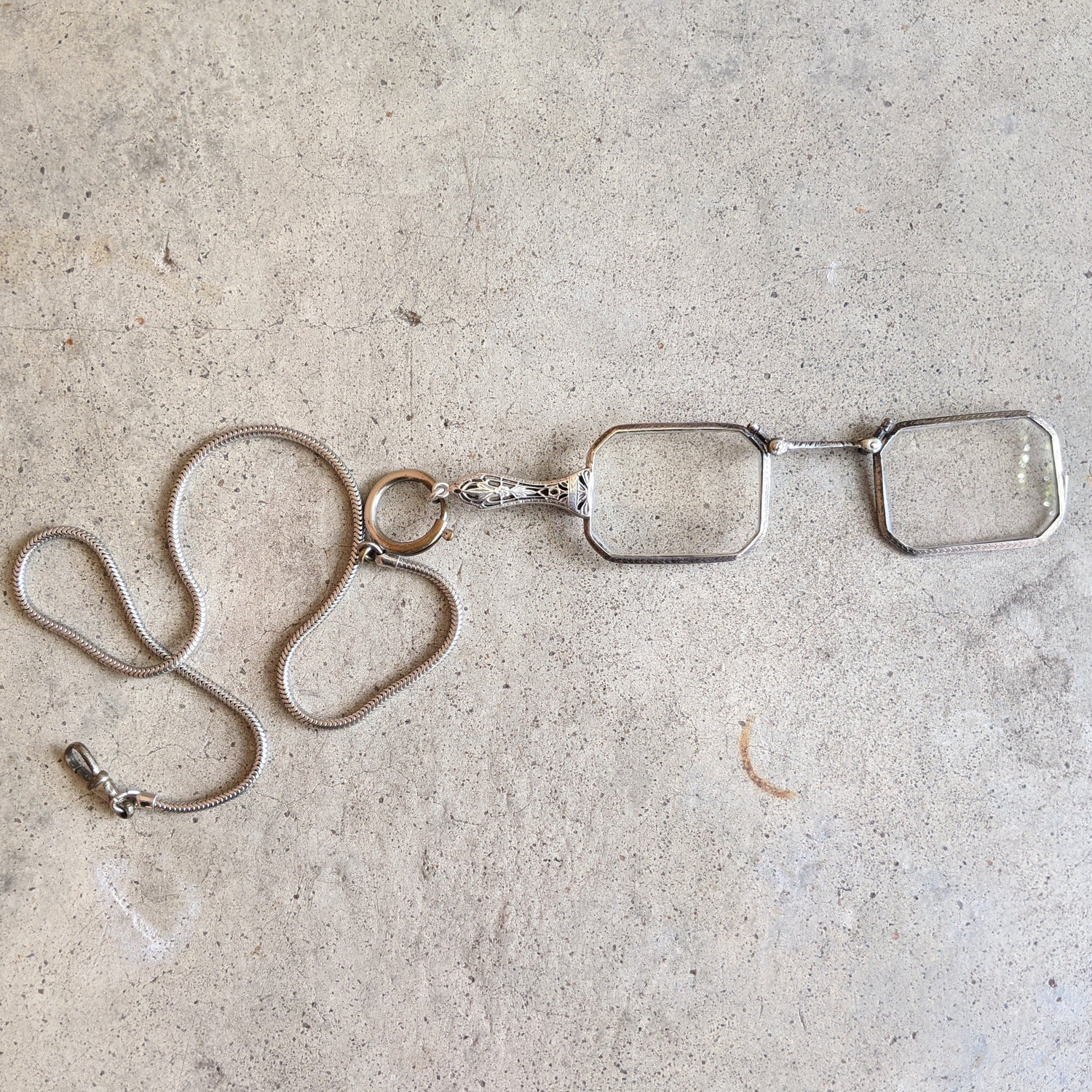 1900s-1910s Sterling Silver Lorgnette