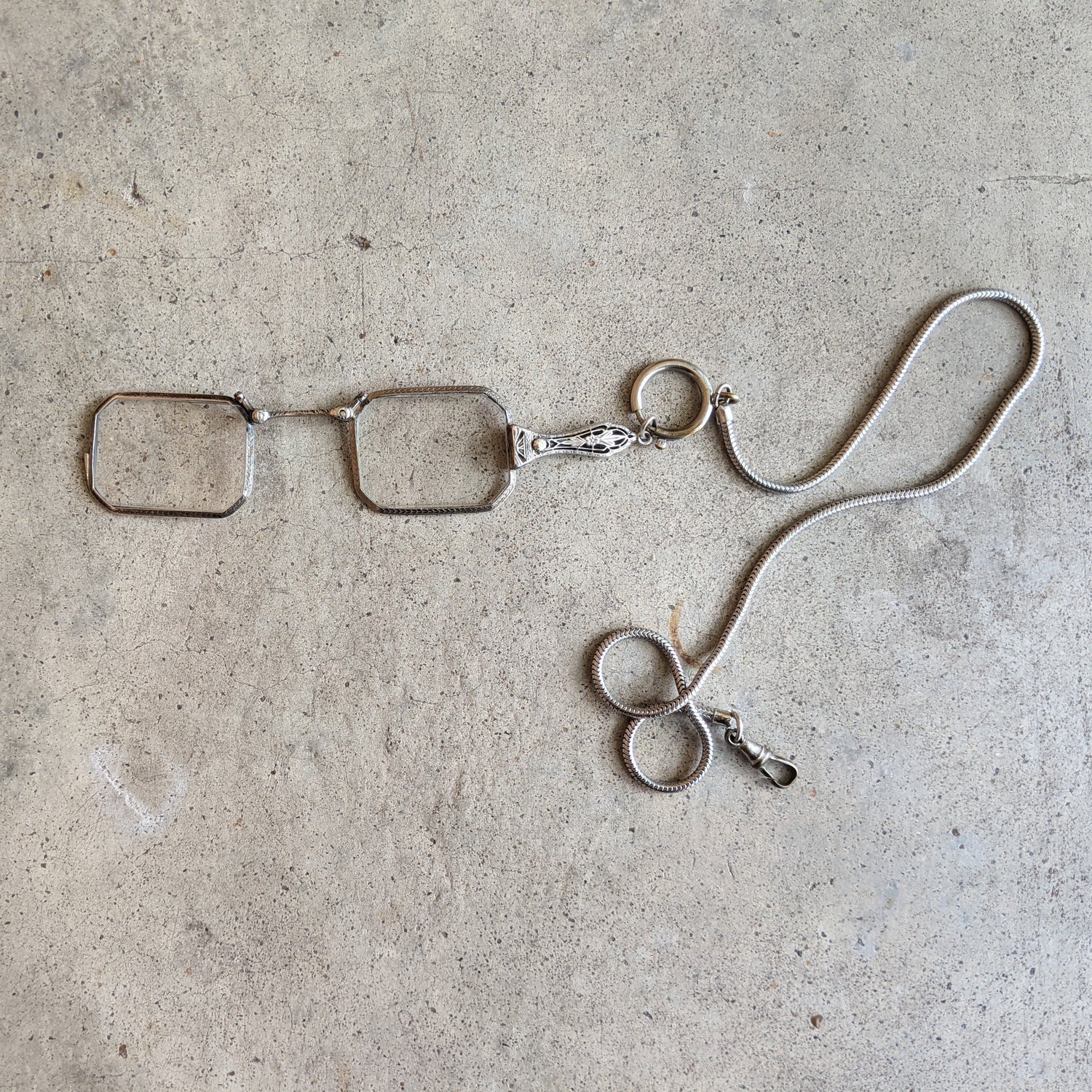 1900s-1910s Sterling Silver Lorgnette