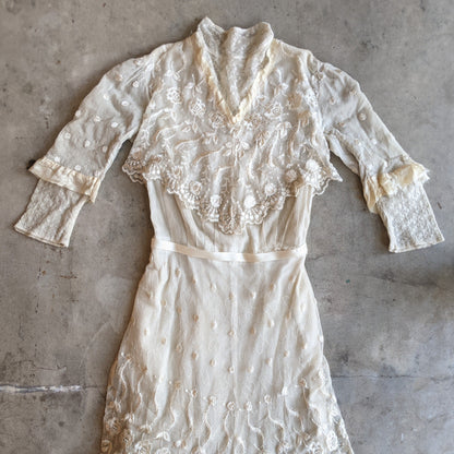 1900s Net Lace Dress