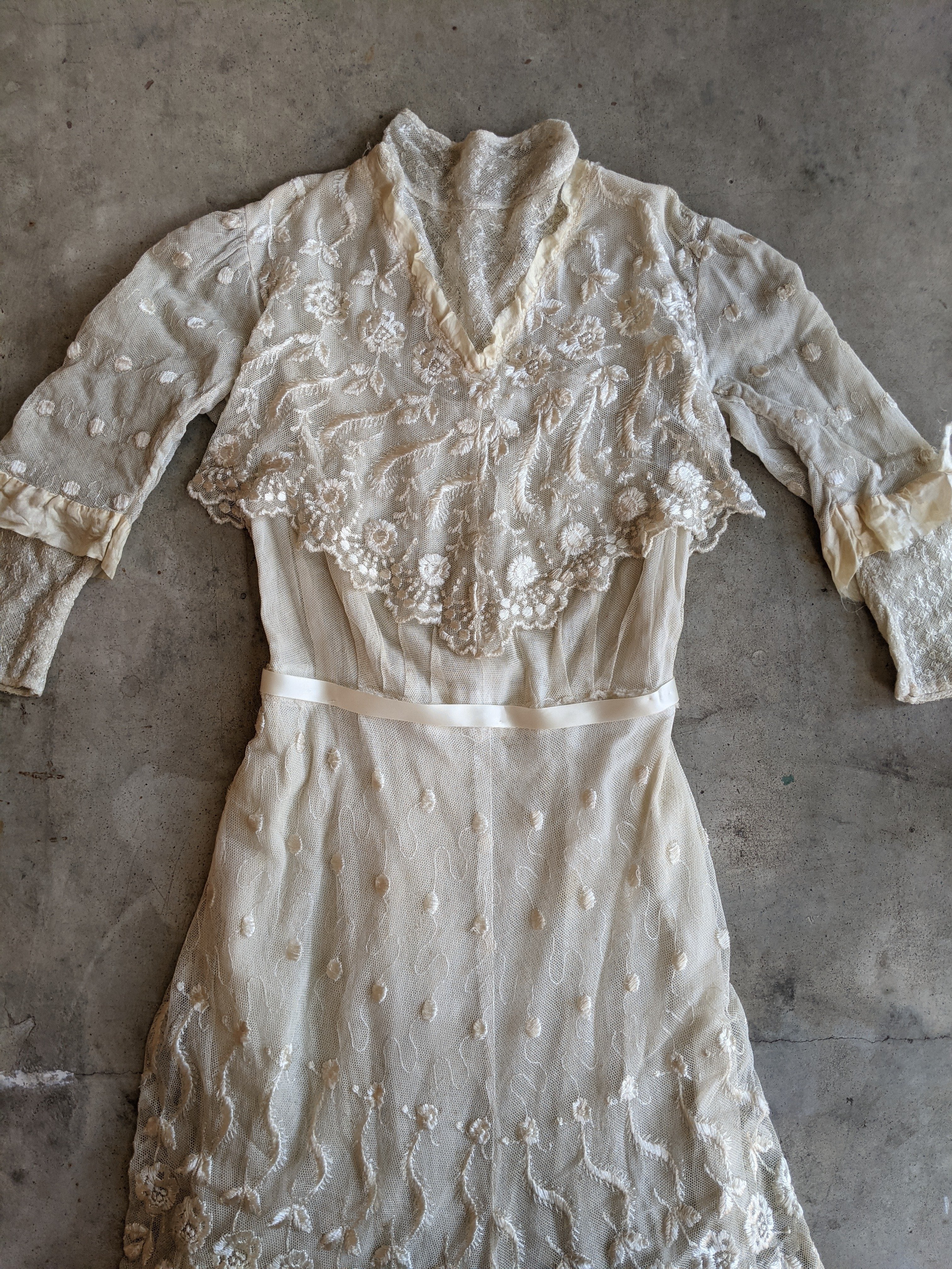 1900s Net Lace Dress