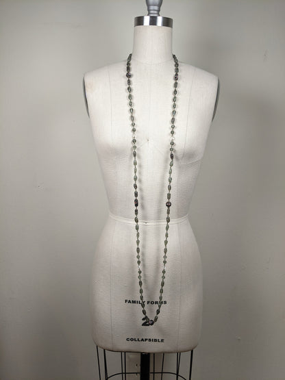 1920s-1930s Venetian Glass Necklace | 61"