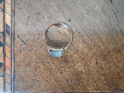 1890s 10k Gold Labradorite Cameo Ring