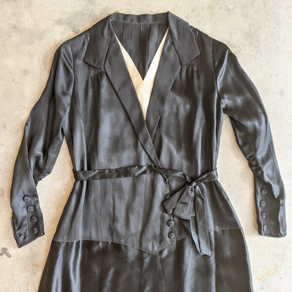 Black Silk Dress c. 1920