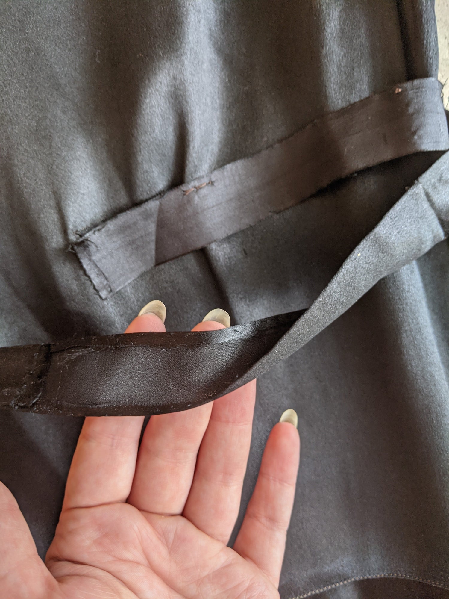 Black Silk Dress c. 1920