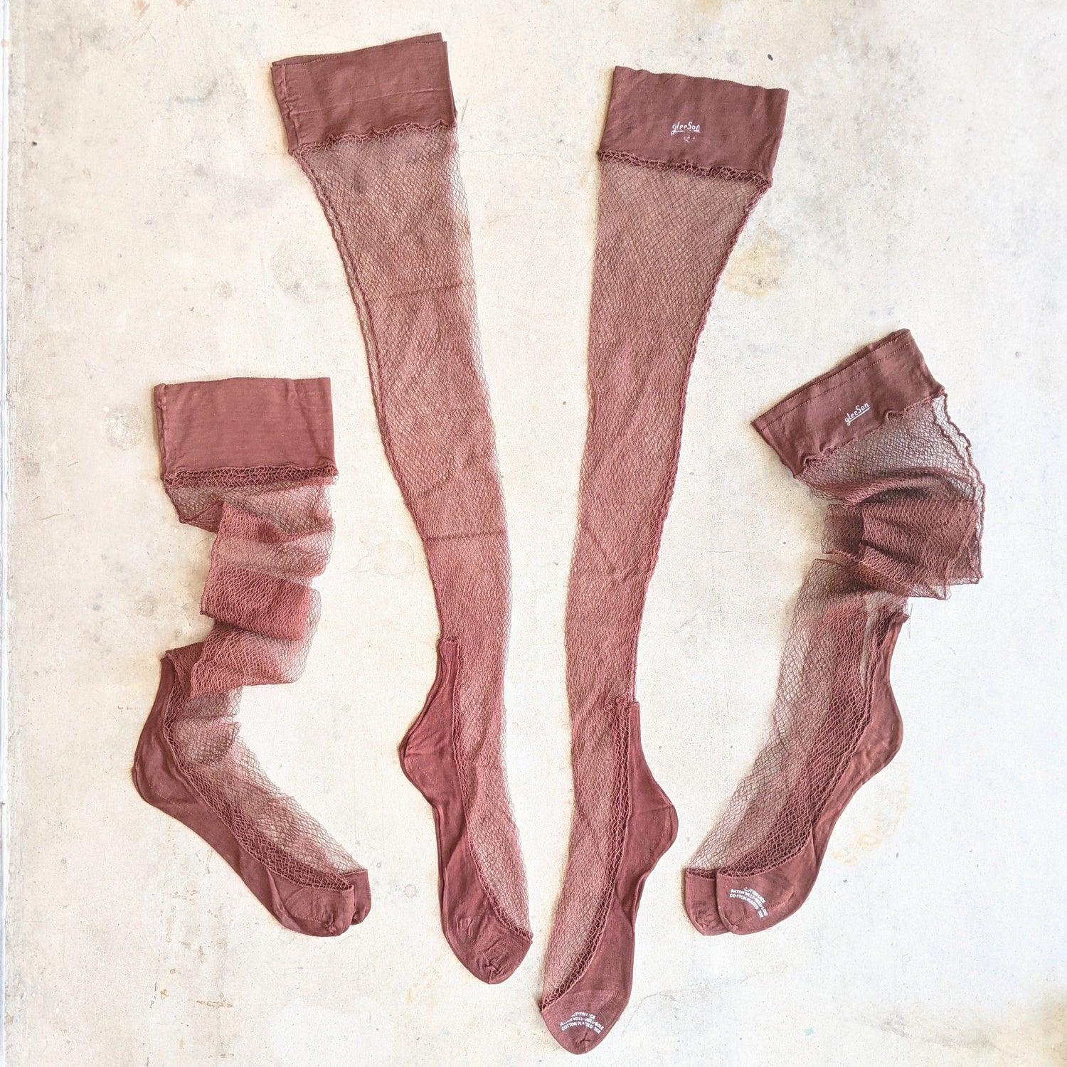 Deadstock 1940s Fishnet Stockings
