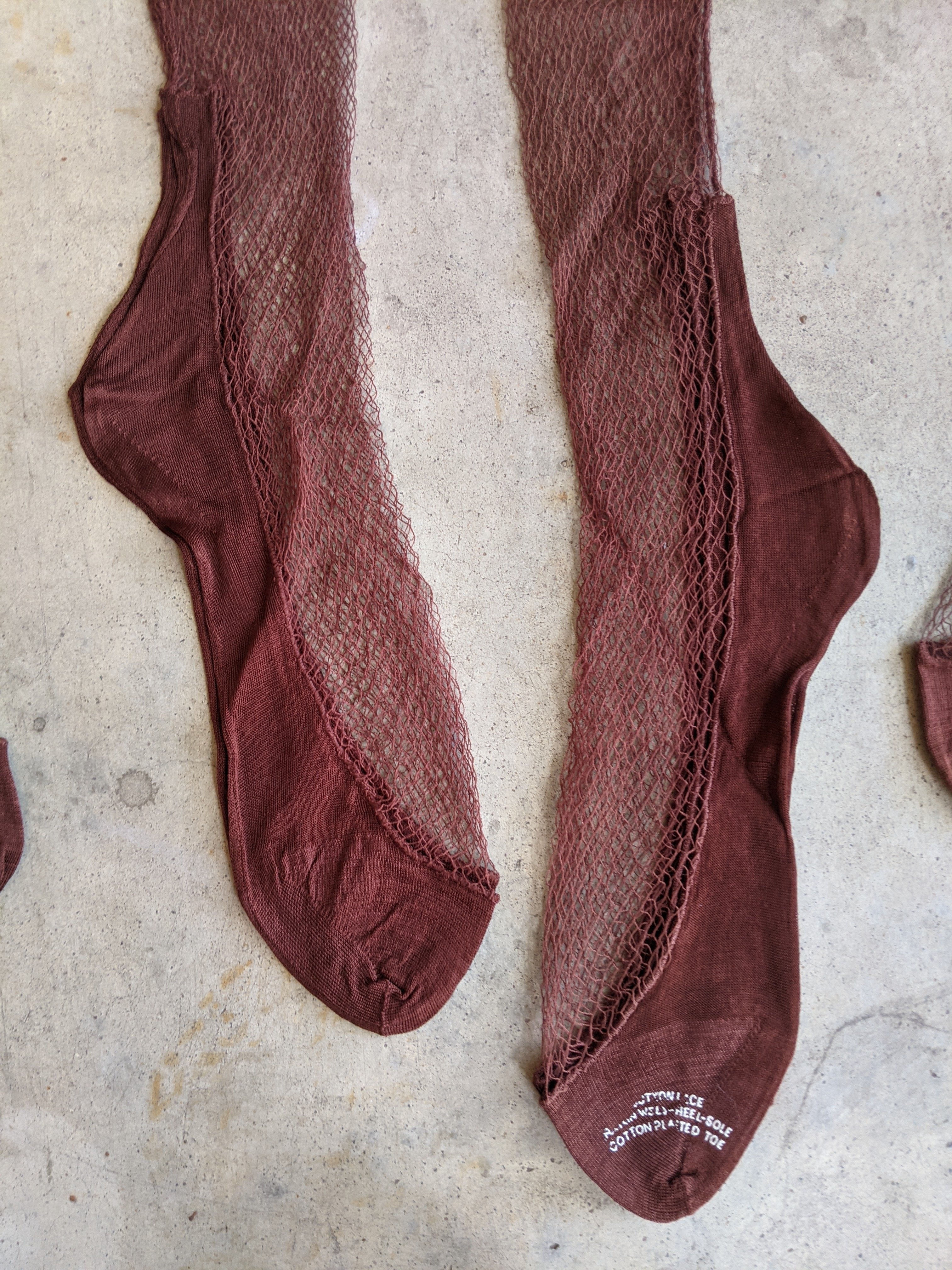 Deadstock 1940s Fishnet Stockings