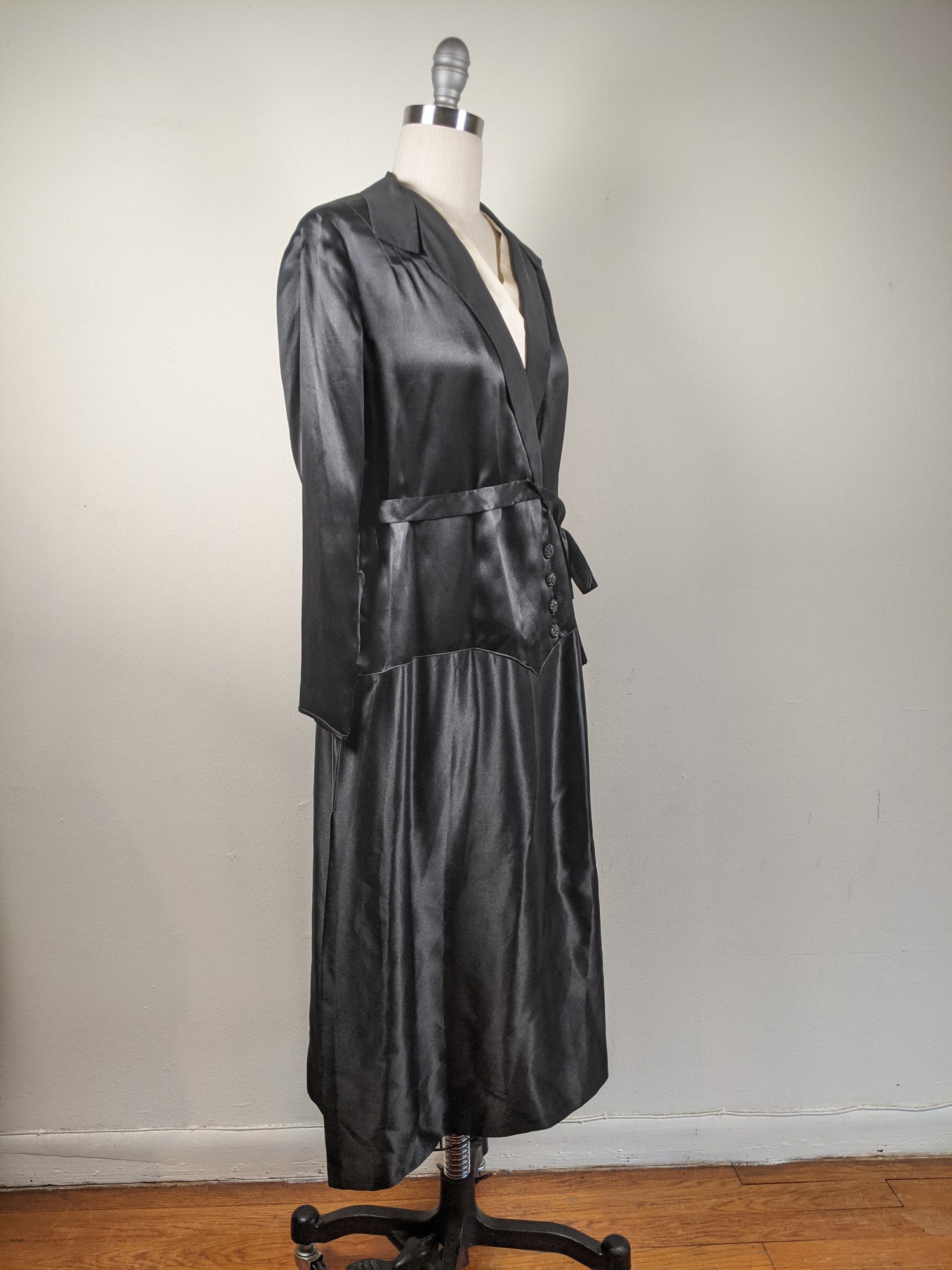 Black Silk Dress c. 1920