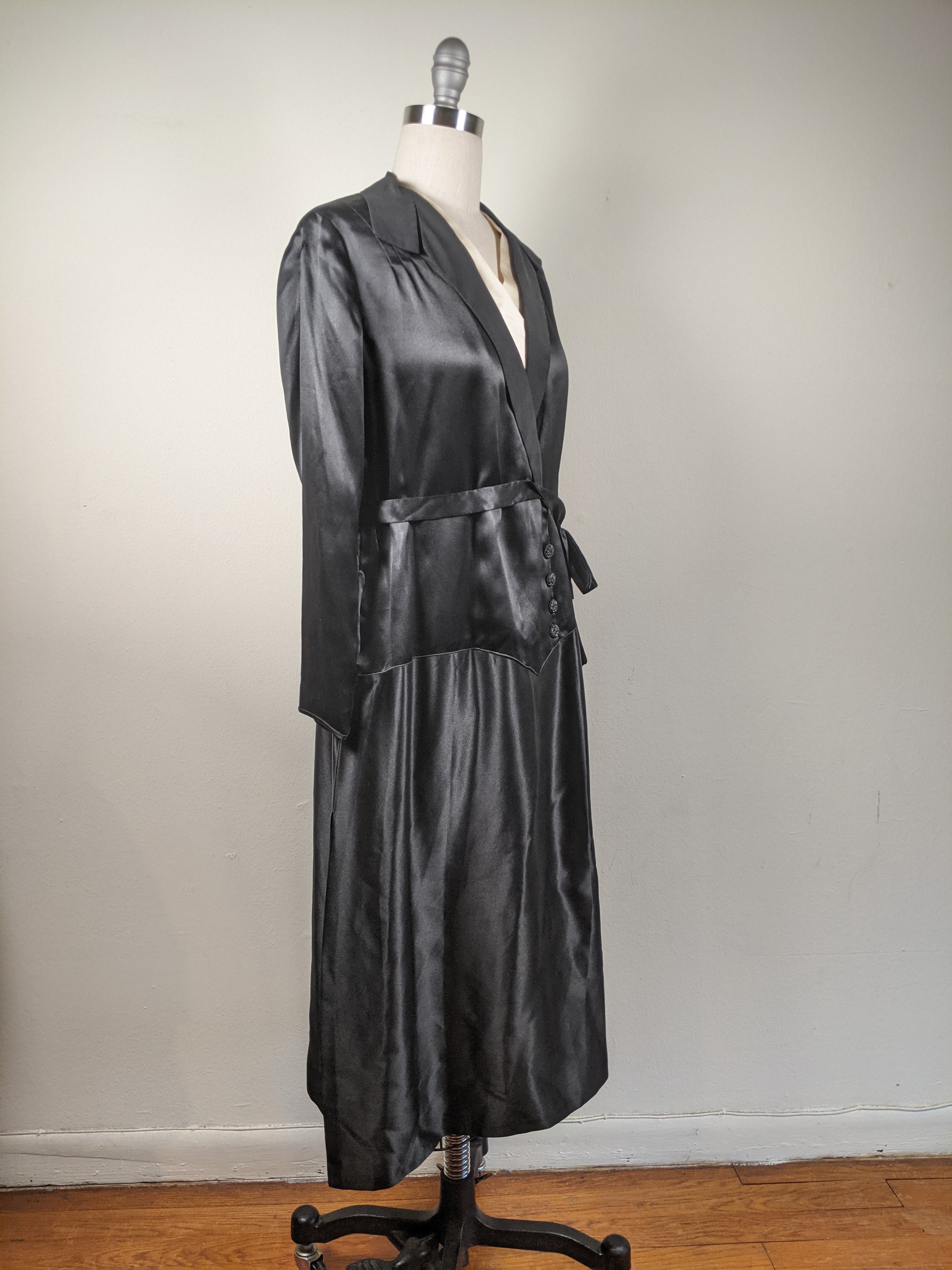 Black Silk Dress c. 1920