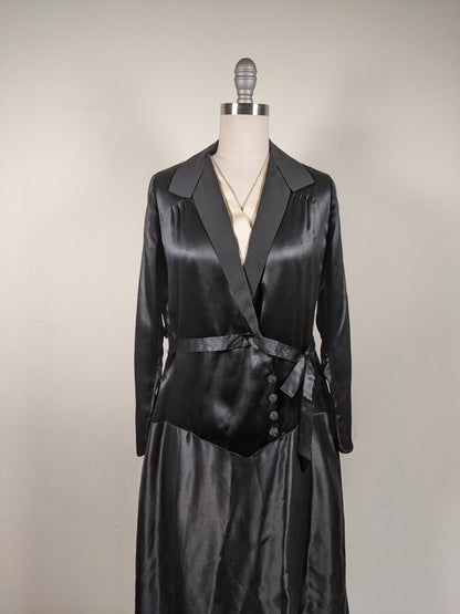 Black Silk Dress c. 1920