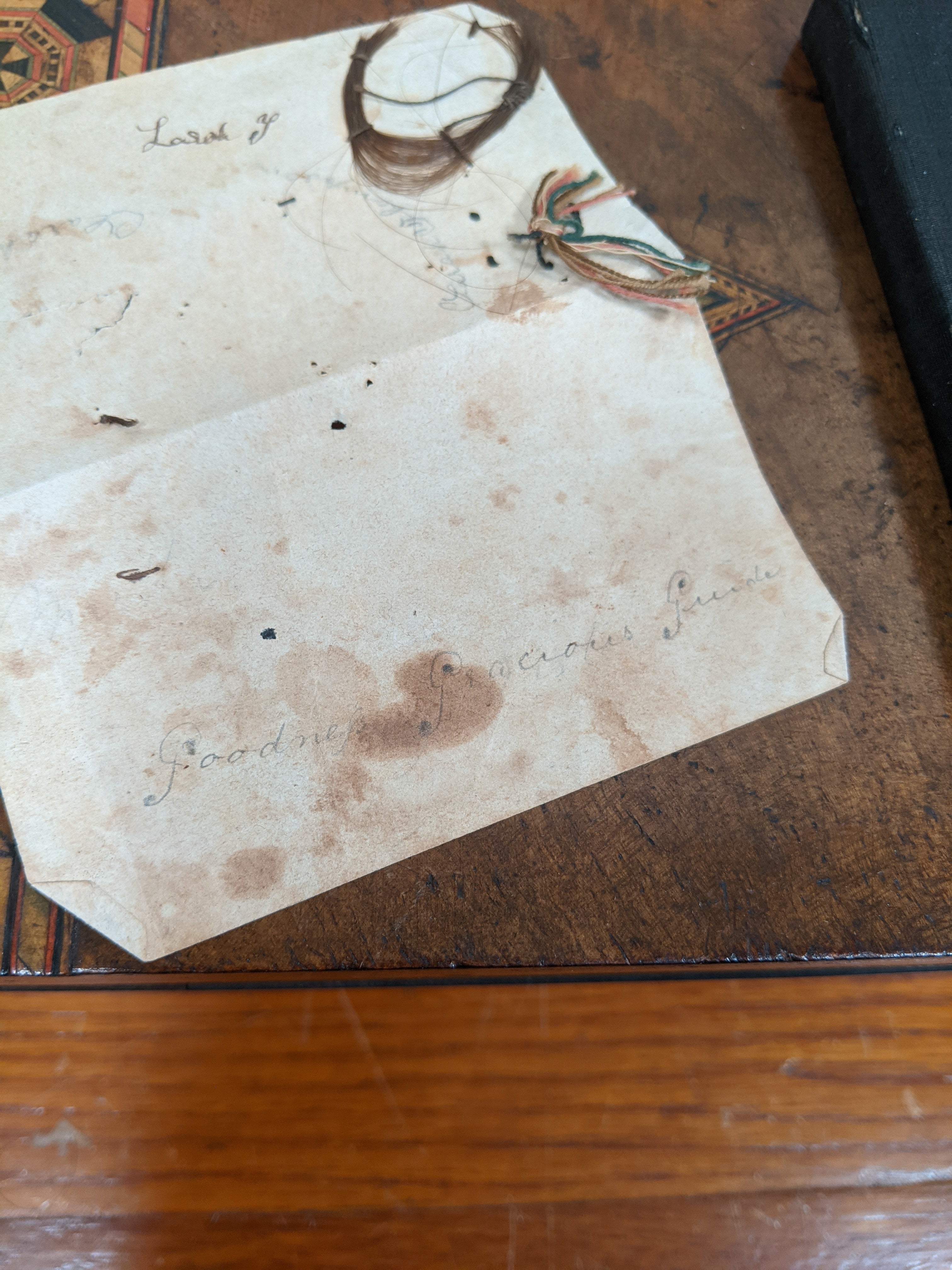 Gift For Mourners 19th Century Book + Lock of Hair