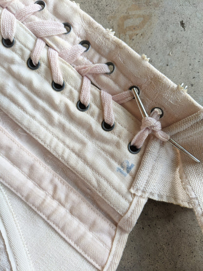 Late 1910s Pink Deadstock Gossard Corset | Sz 21