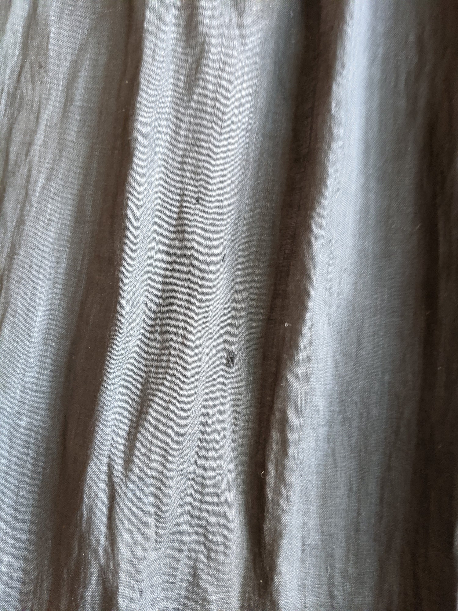 1900s Black Cotton Wrapper Dress