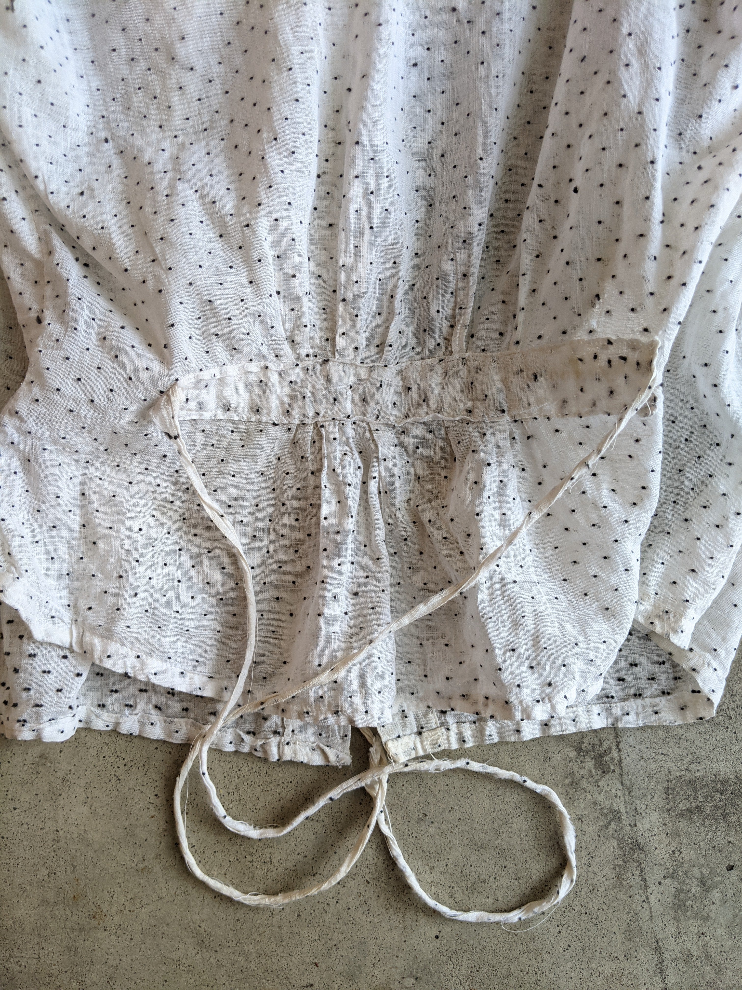 1900s-1910s Swiss Dot Shirt Waist