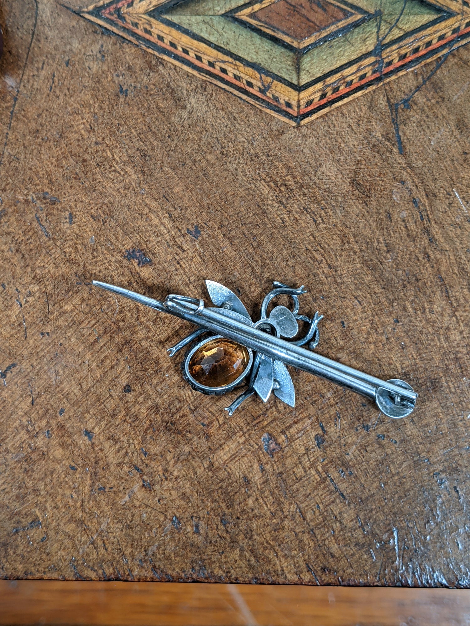 1900s Sterling Silver Fly or Bee Brooch