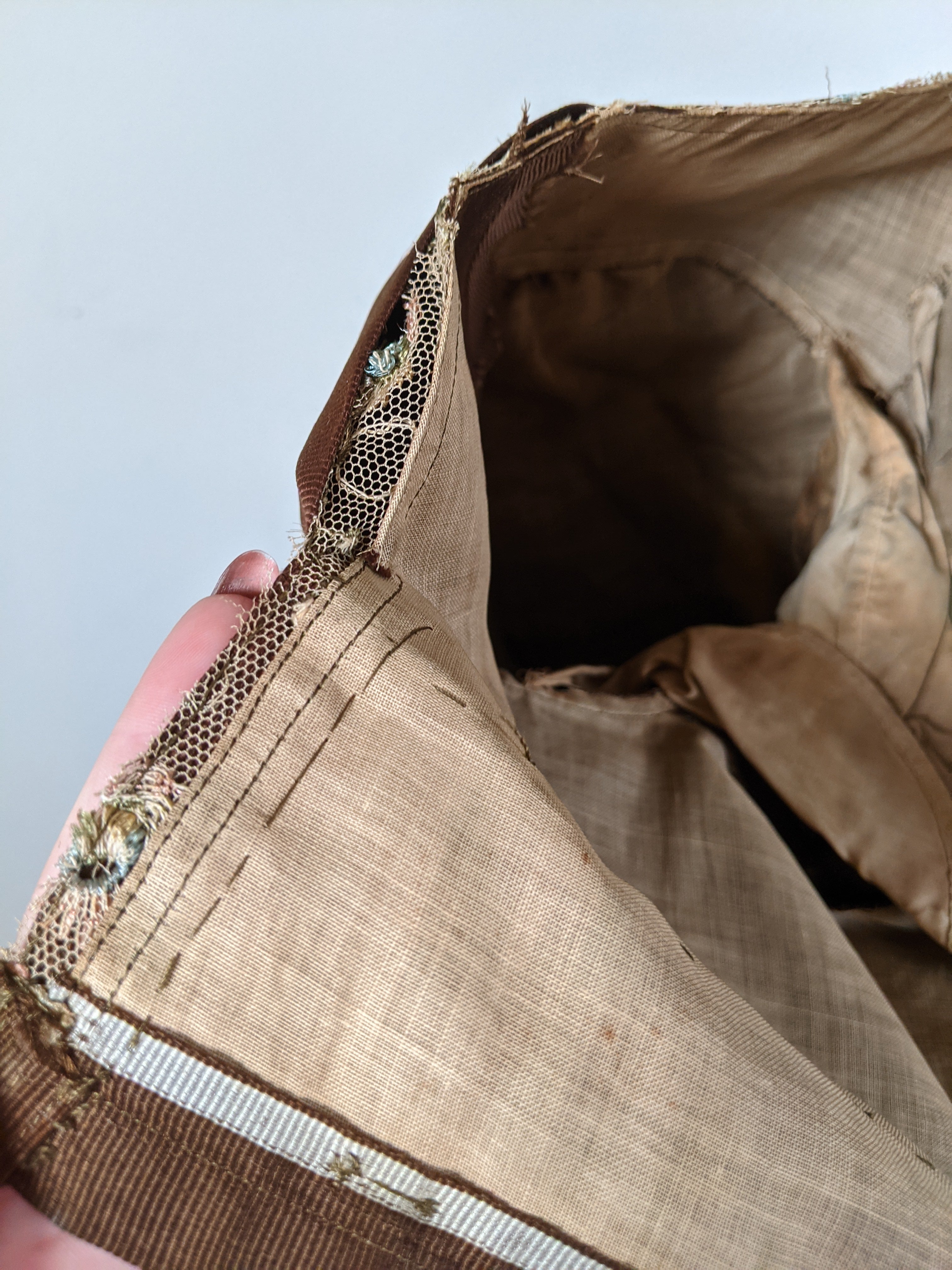 1908-1909 Red Ochre Silk Dress