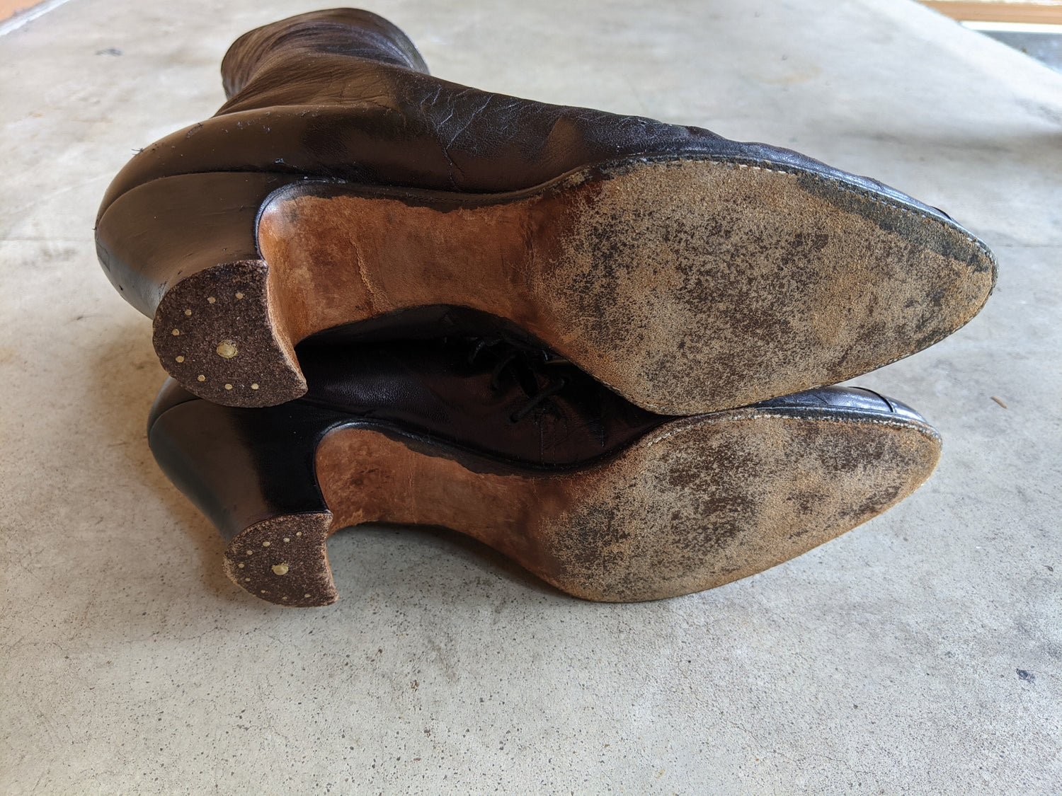 1900s Side Lacing Boots | Approx Sz 7.5-8