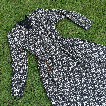 C. 1899 to Early 1900s Cotton Wrapper Dress