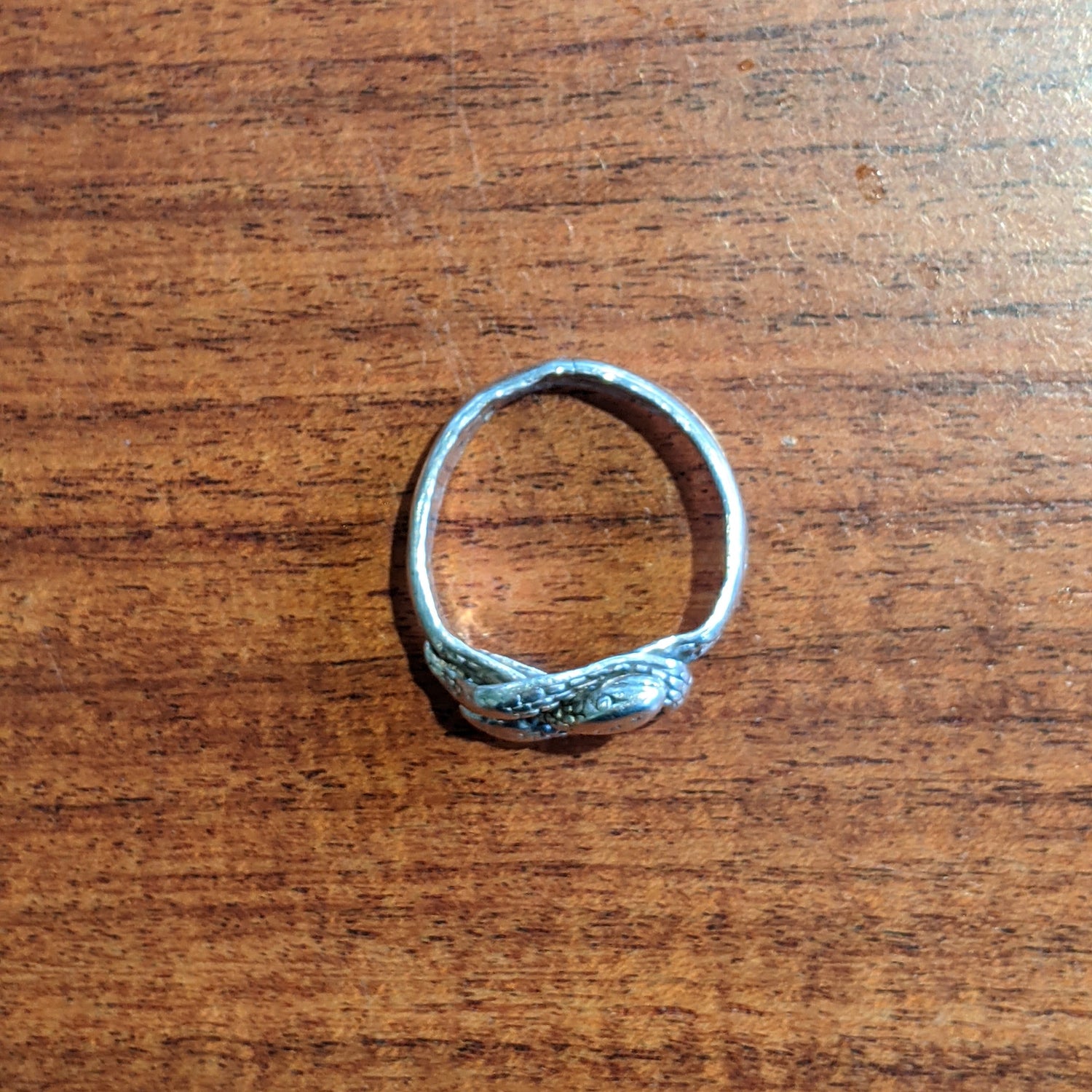 1920s-1930s Sterling Silver Snake Ring