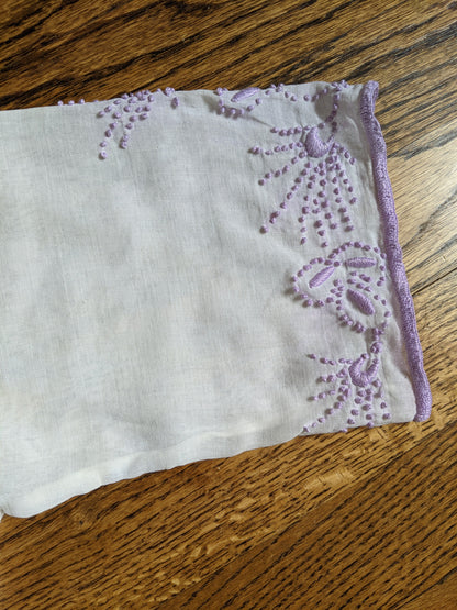 1910s Lilac Embroidered Blouse