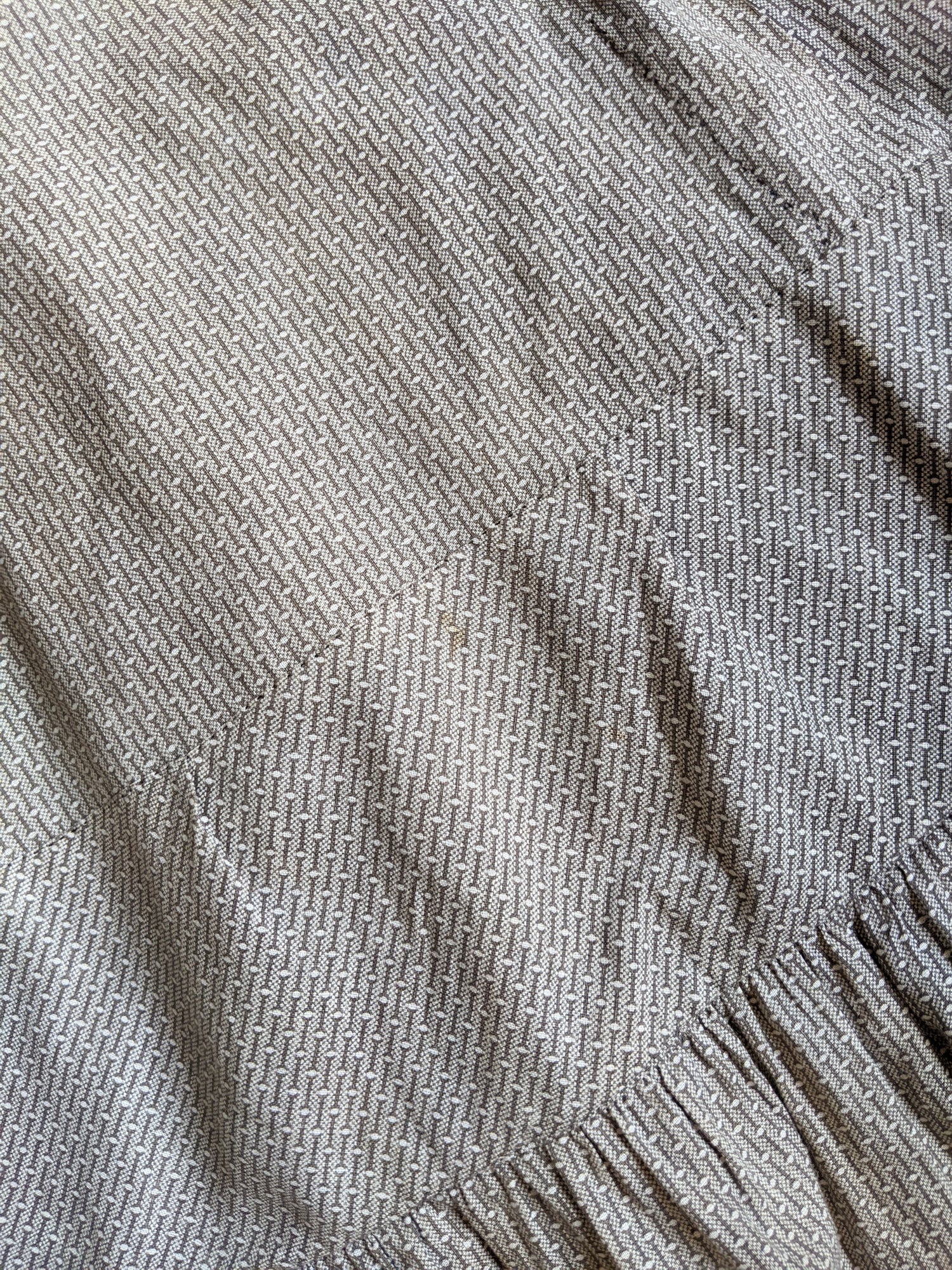 1900s Black + White Cotton Dress