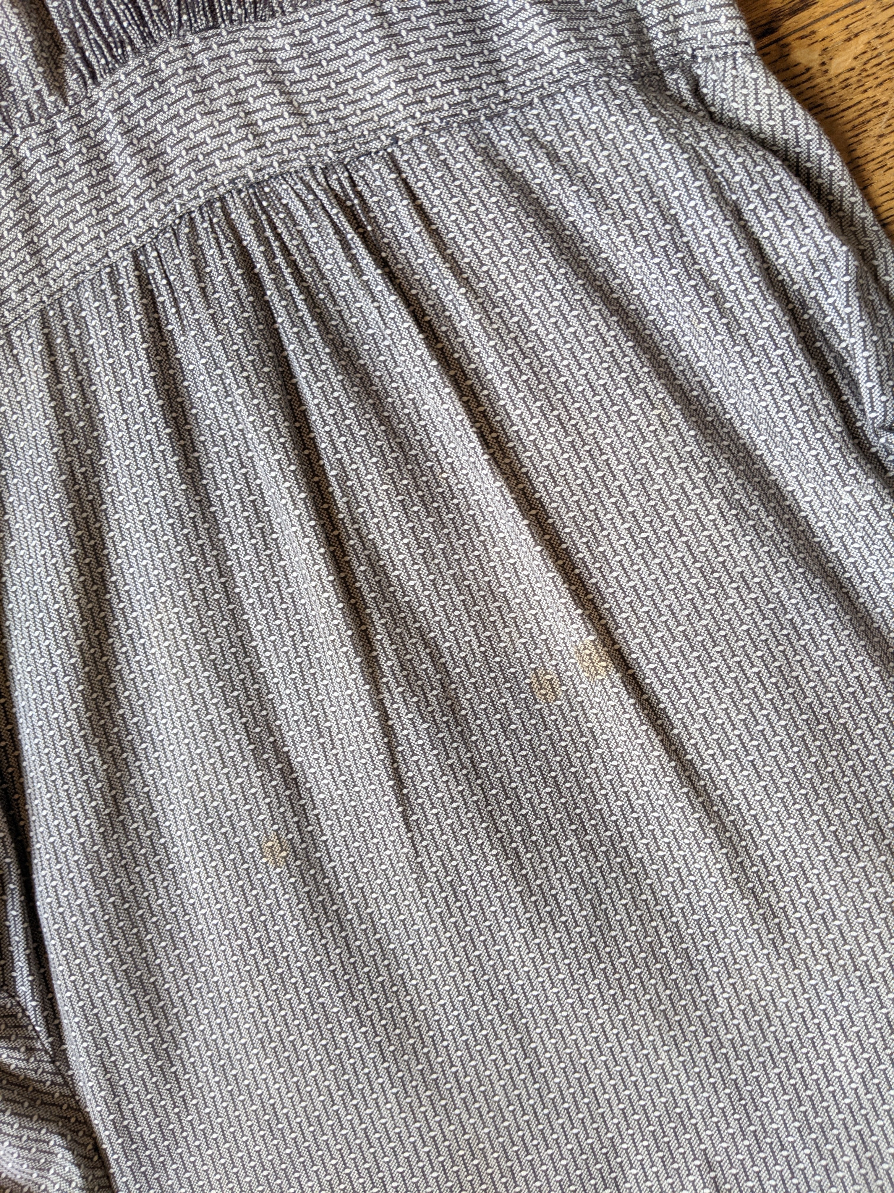 1900s Black + White Cotton Dress
