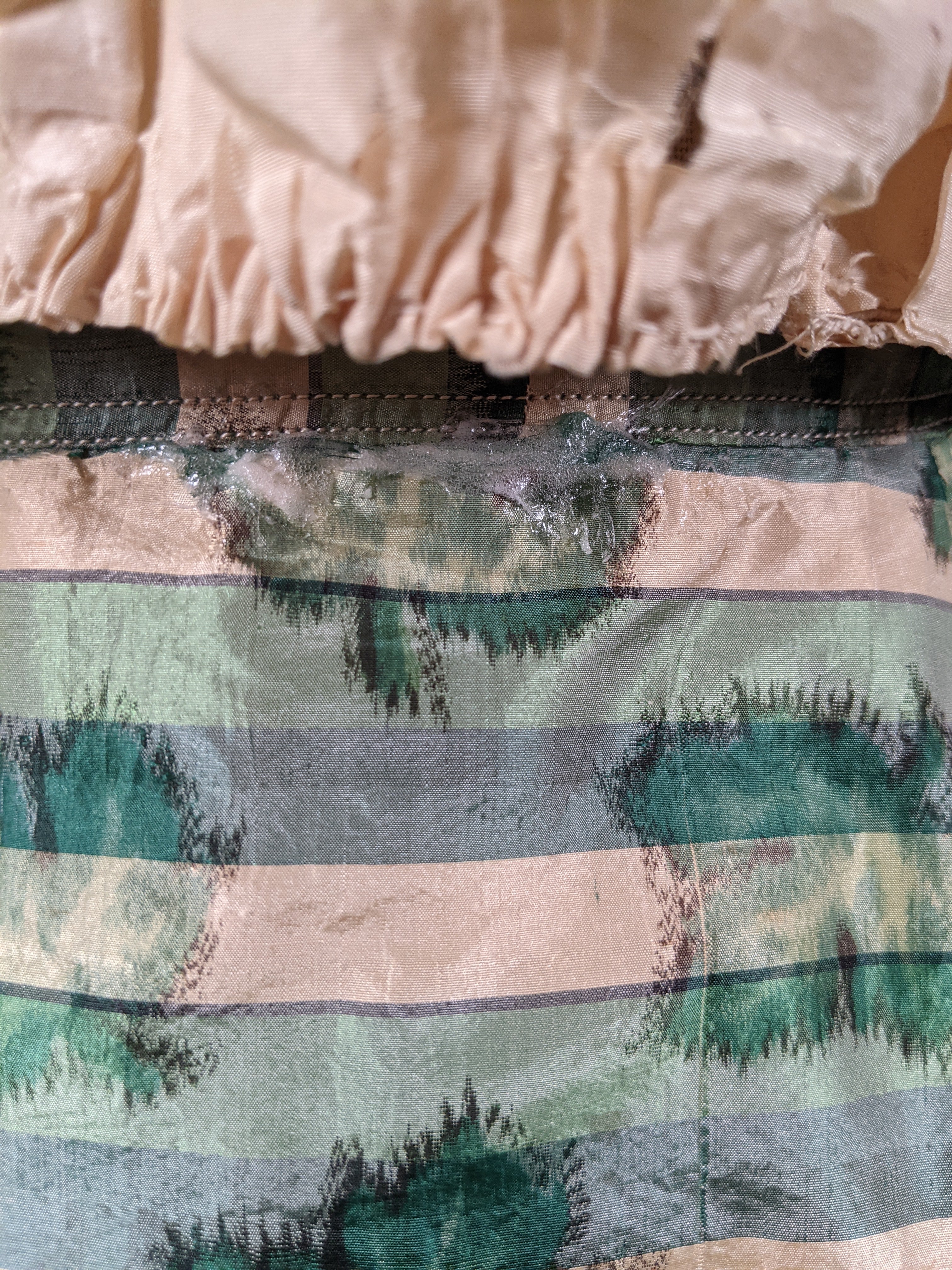 1890s Green Leaf Pattern Dress | Study + Display