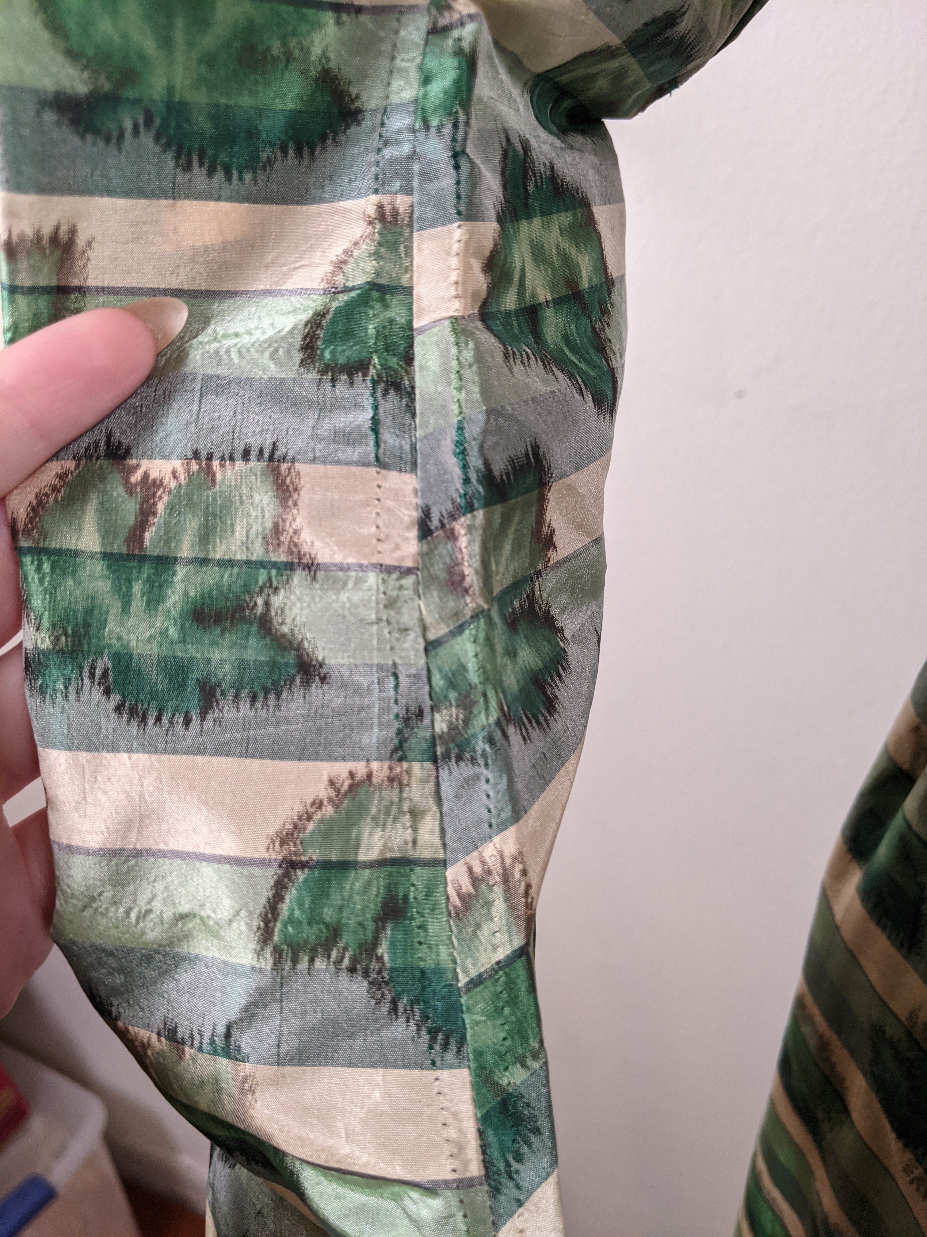 1890s Green Leaf Pattern Dress | Study + Display