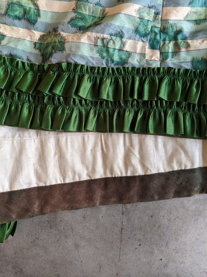 1890s Green Leaf Pattern Dress | Study + Display