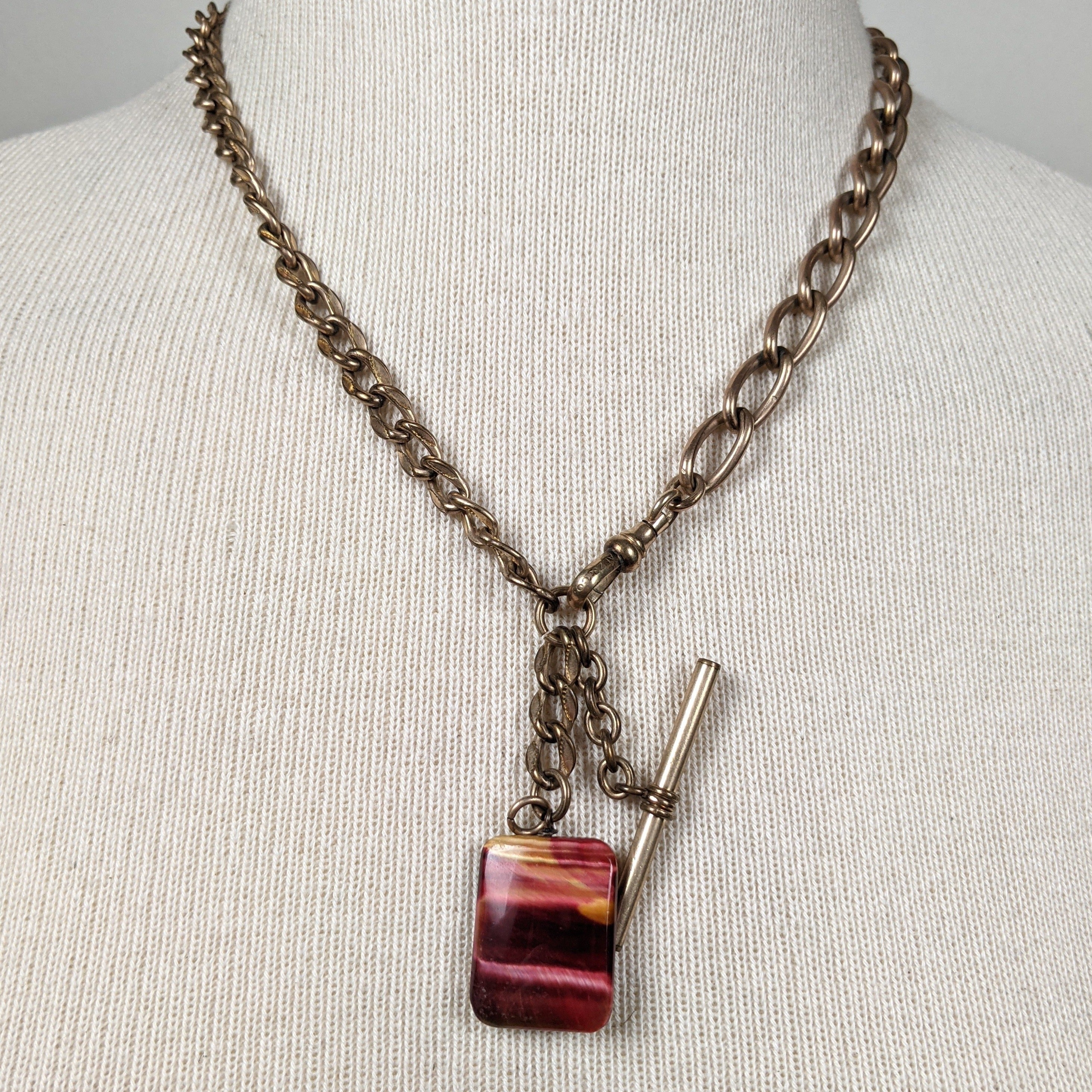 19th c. Watch Fob Necklace