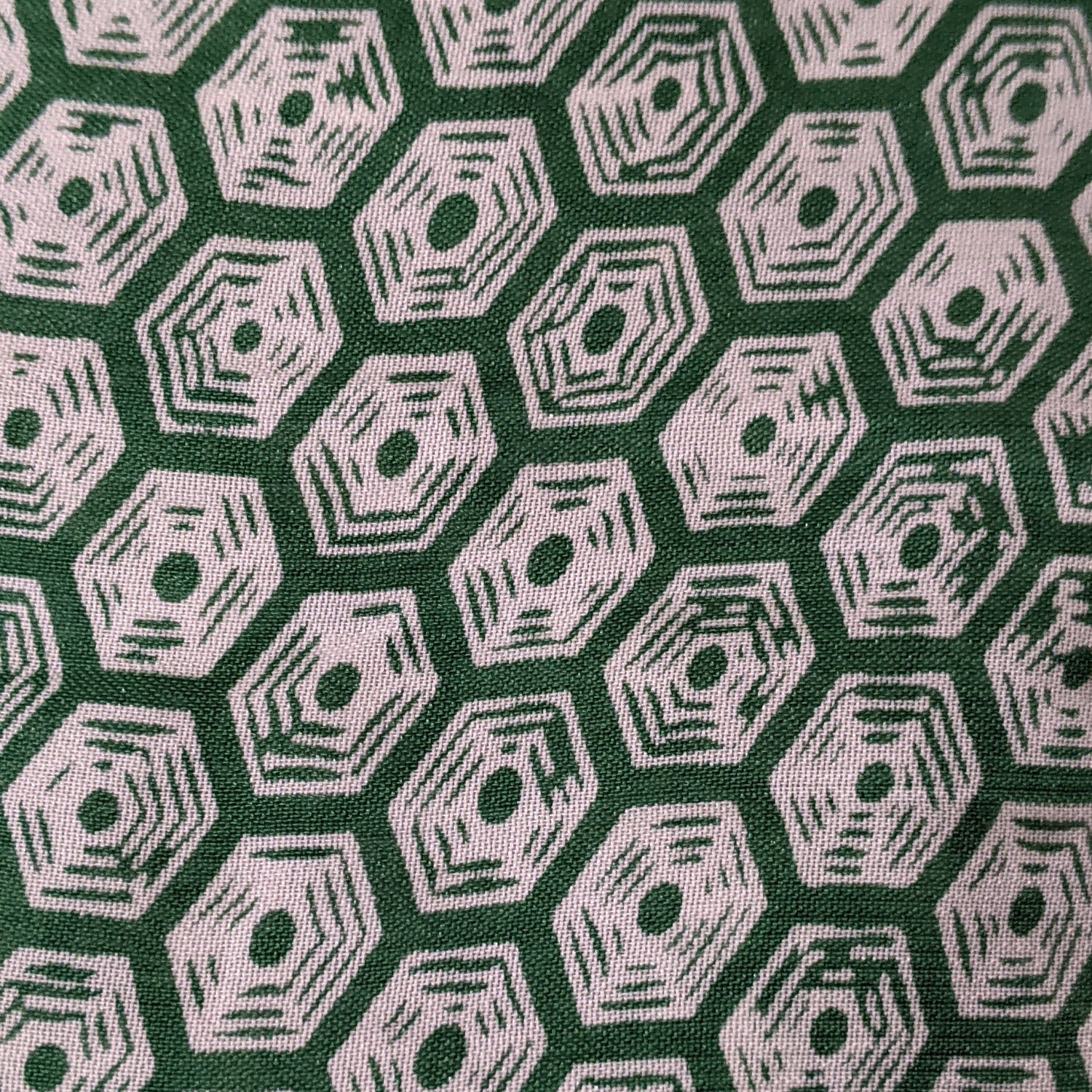 1930s Rayon Spiderweb Novelty Print Dress