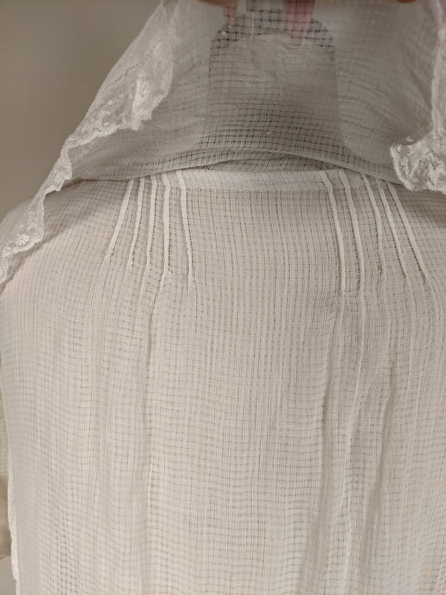 C. 1920s Cotton Gauze Dress