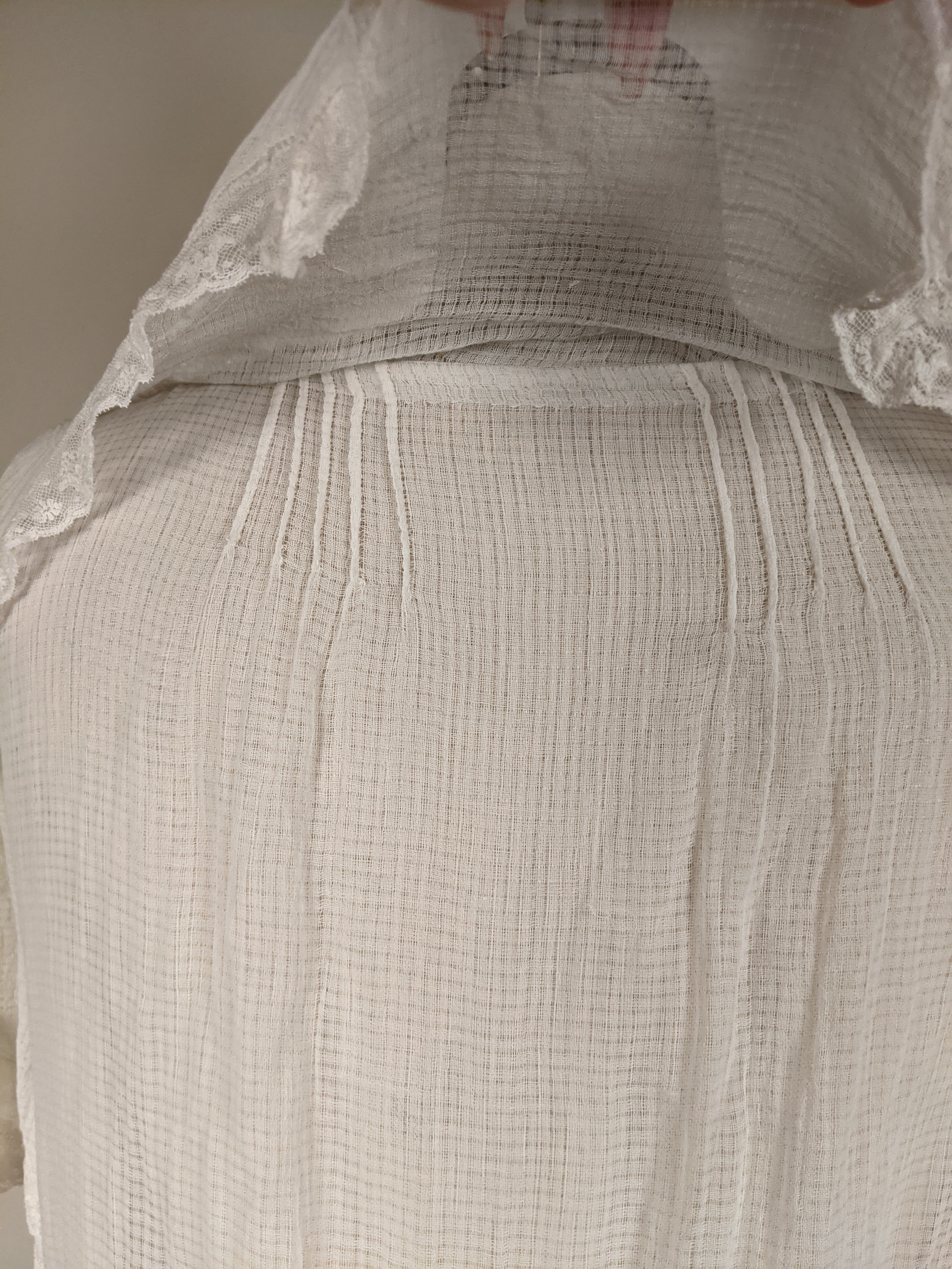 C. 1920s Cotton Gauze Dress