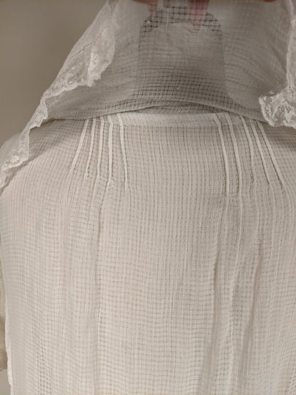 C. 1920s Cotton Gauze Dress